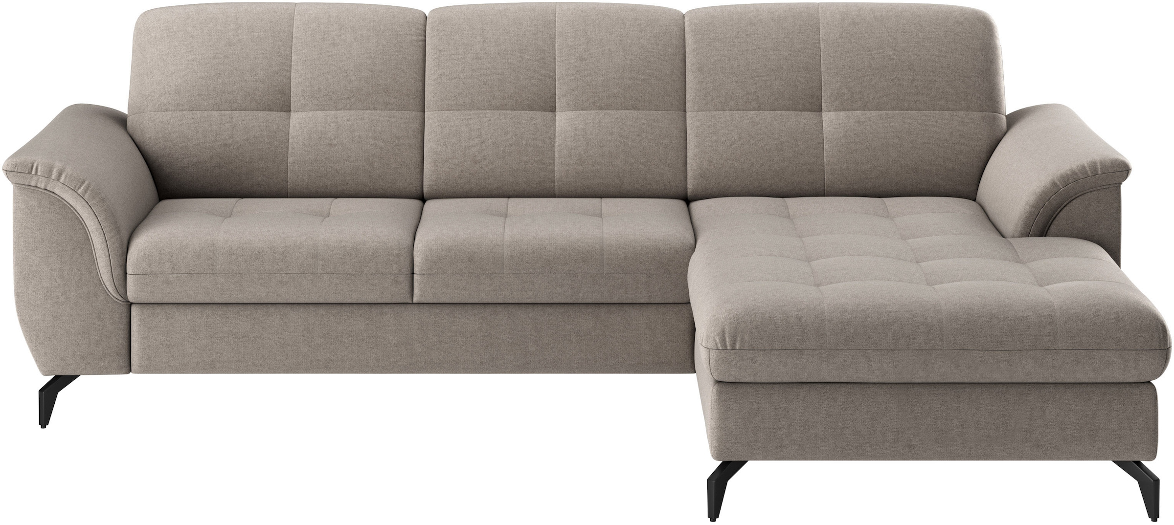 sit&more Ecksofa »Zora L-Form«, wahlweise mit Bettfunktion und Bettkasten