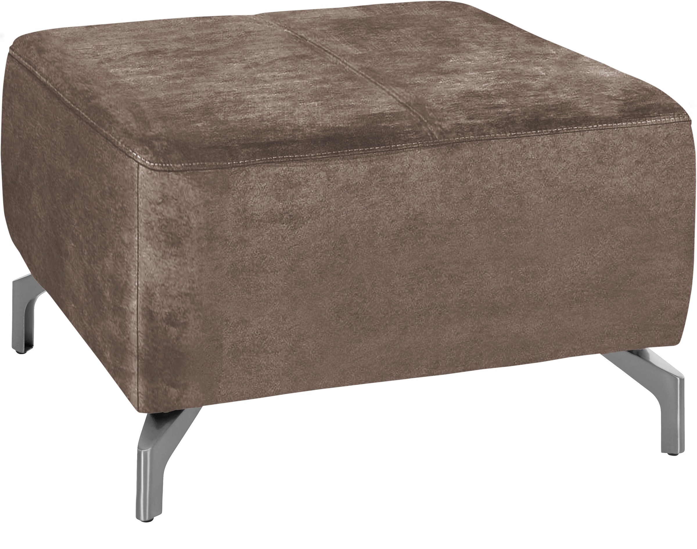 sit&more Hocker »Gizeh« Fußhöhe 12 cm, wahlweise in 2 unterschiedlichen Fußfarben