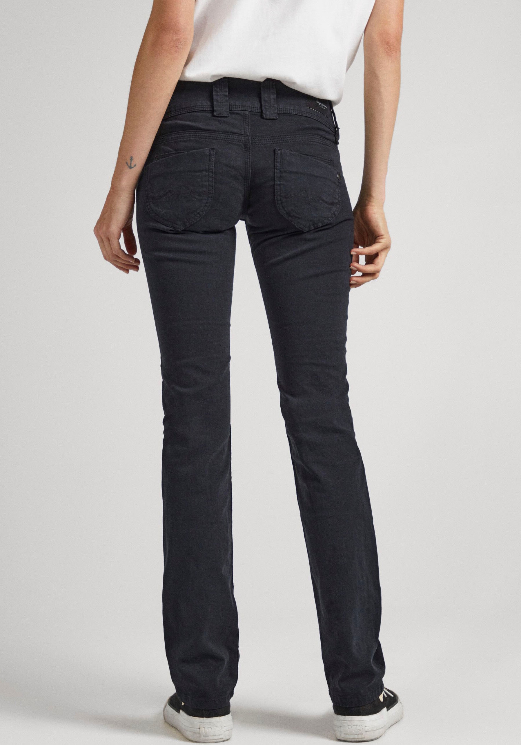 Pepe Jeans Straight-Jeans »VENUS«, mit Badge