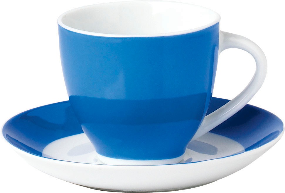 van Well Untertasse »Teller Set, Vario« Porzellan, spülmaschinen- und mikrowellengeeignet, Ø 14,5 cm