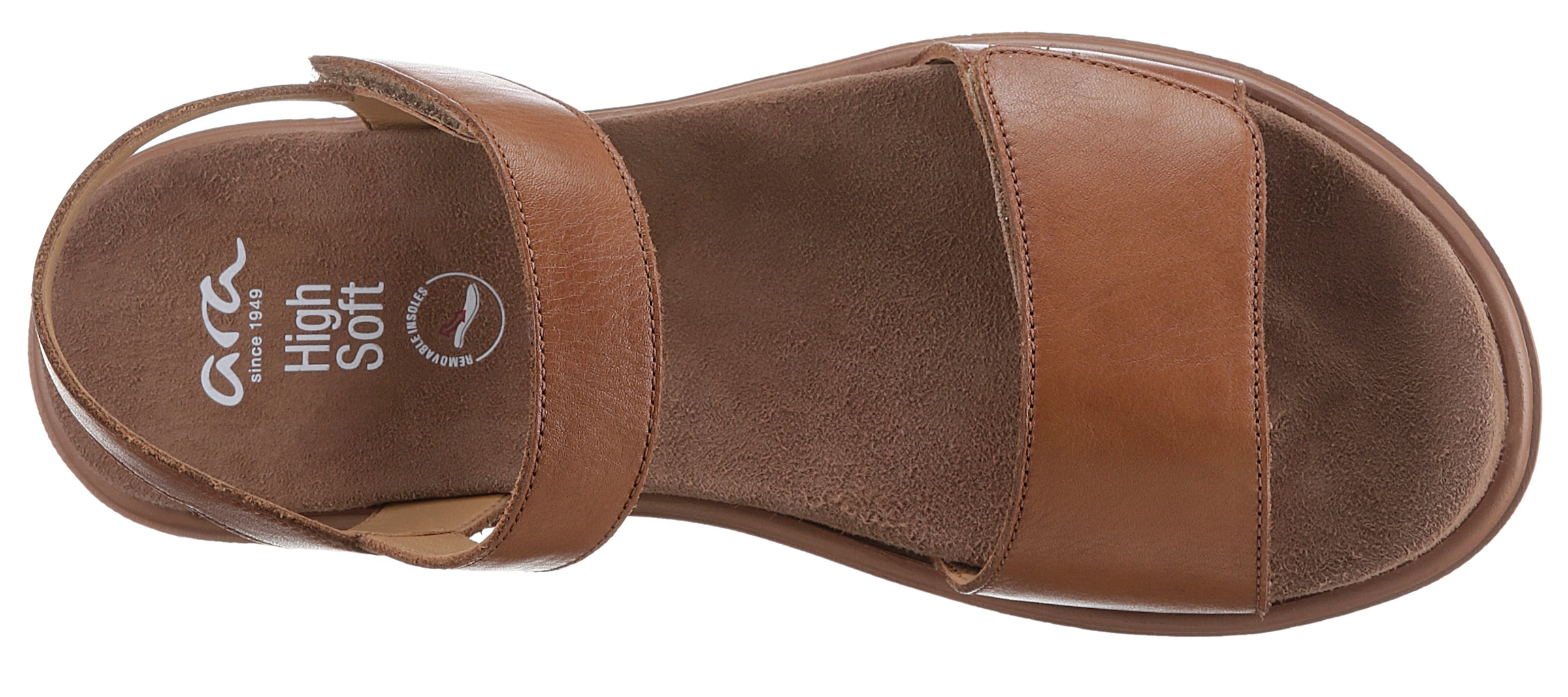 Ara Sandalette »BILBAO«, Sommerschuh, Sandale, Keilabsatz, Klett, Weite G (weit)