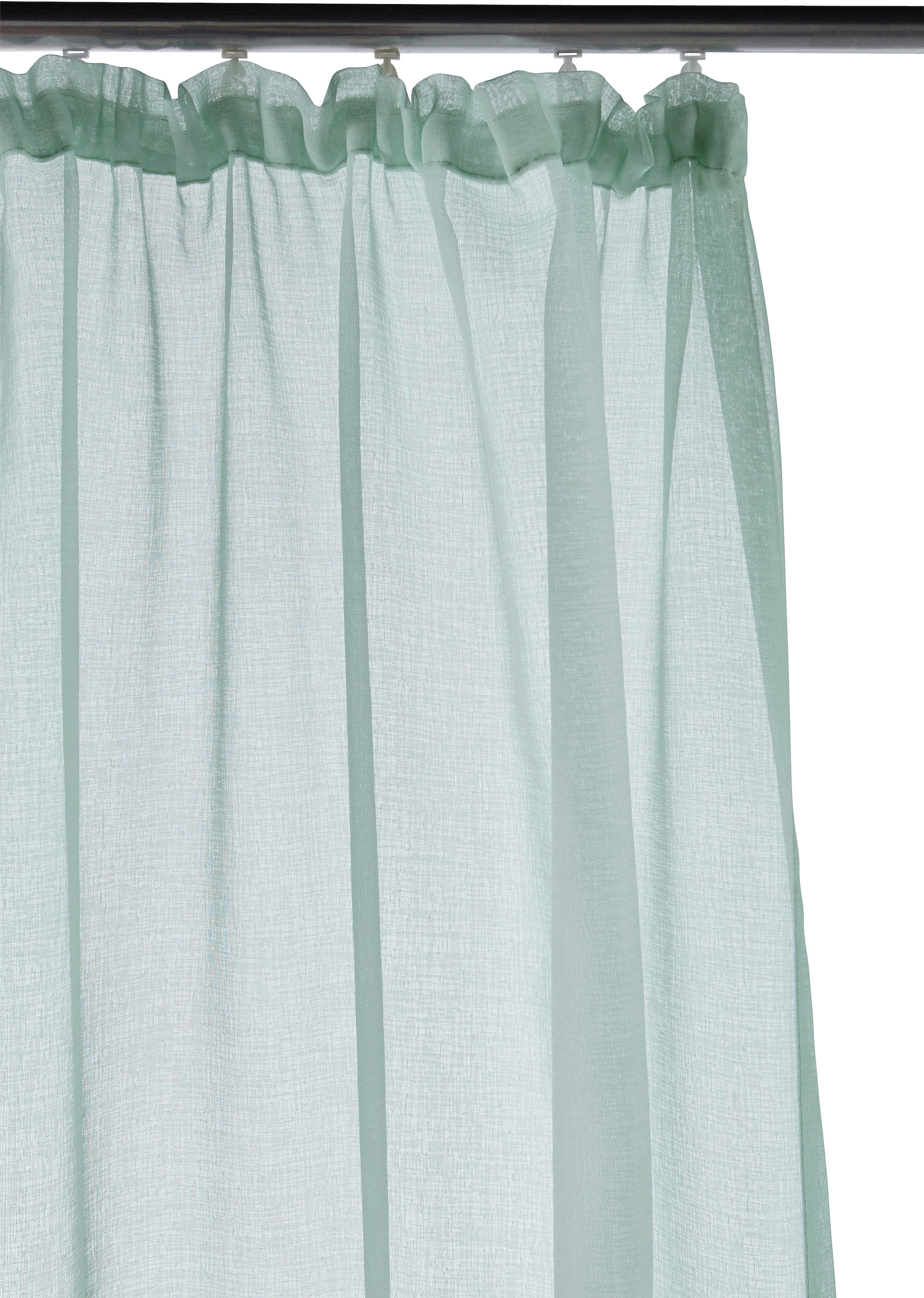 my home Gardine »TENDER« Kräuselband 1 Stk. tlg. Leinen Optik mit Struktur, monochrom, Bestseller