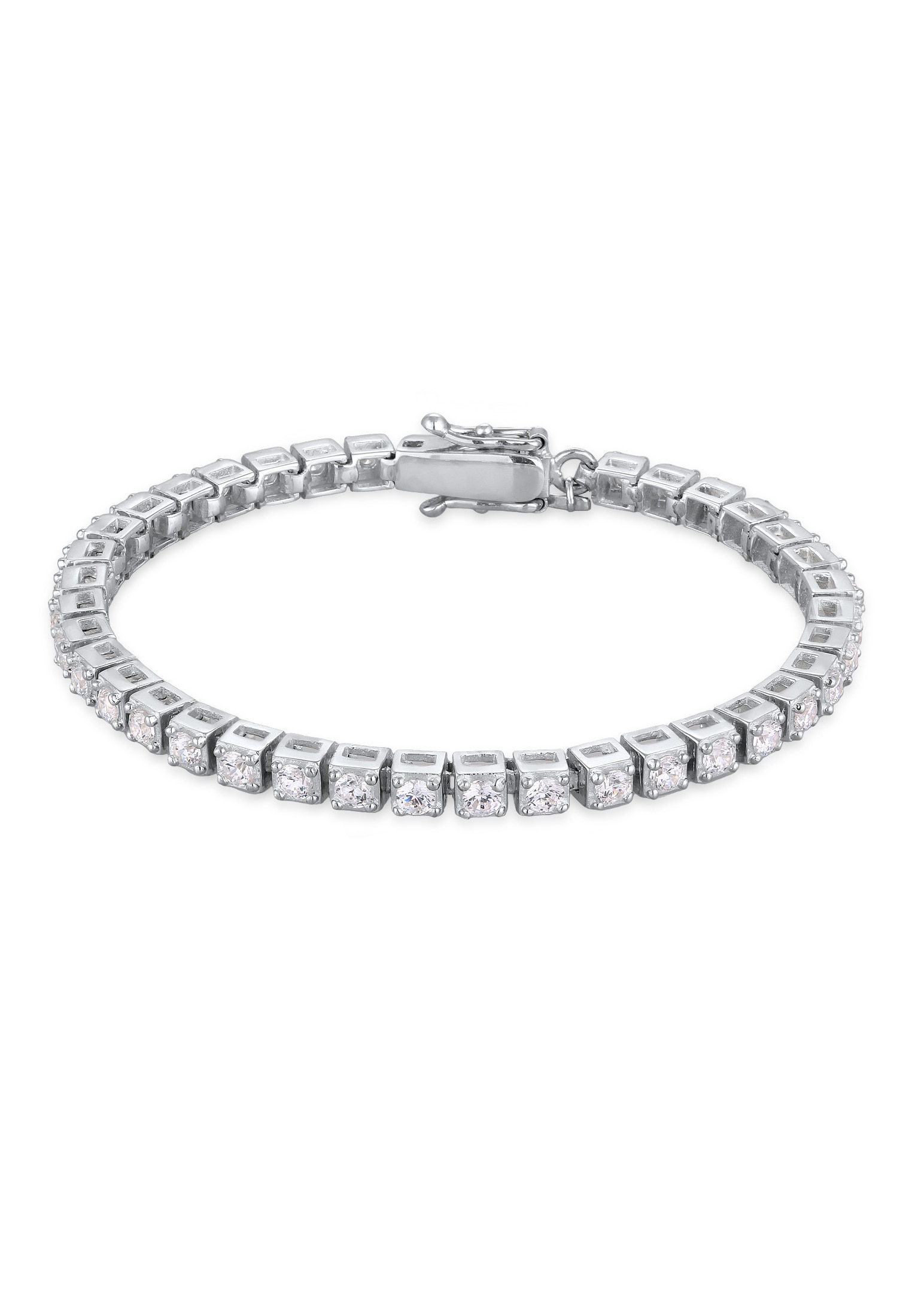 Kuzzoi Armreif »Armband Tennisarmband Zirkonia Weiß 925 Sterling Silber«
