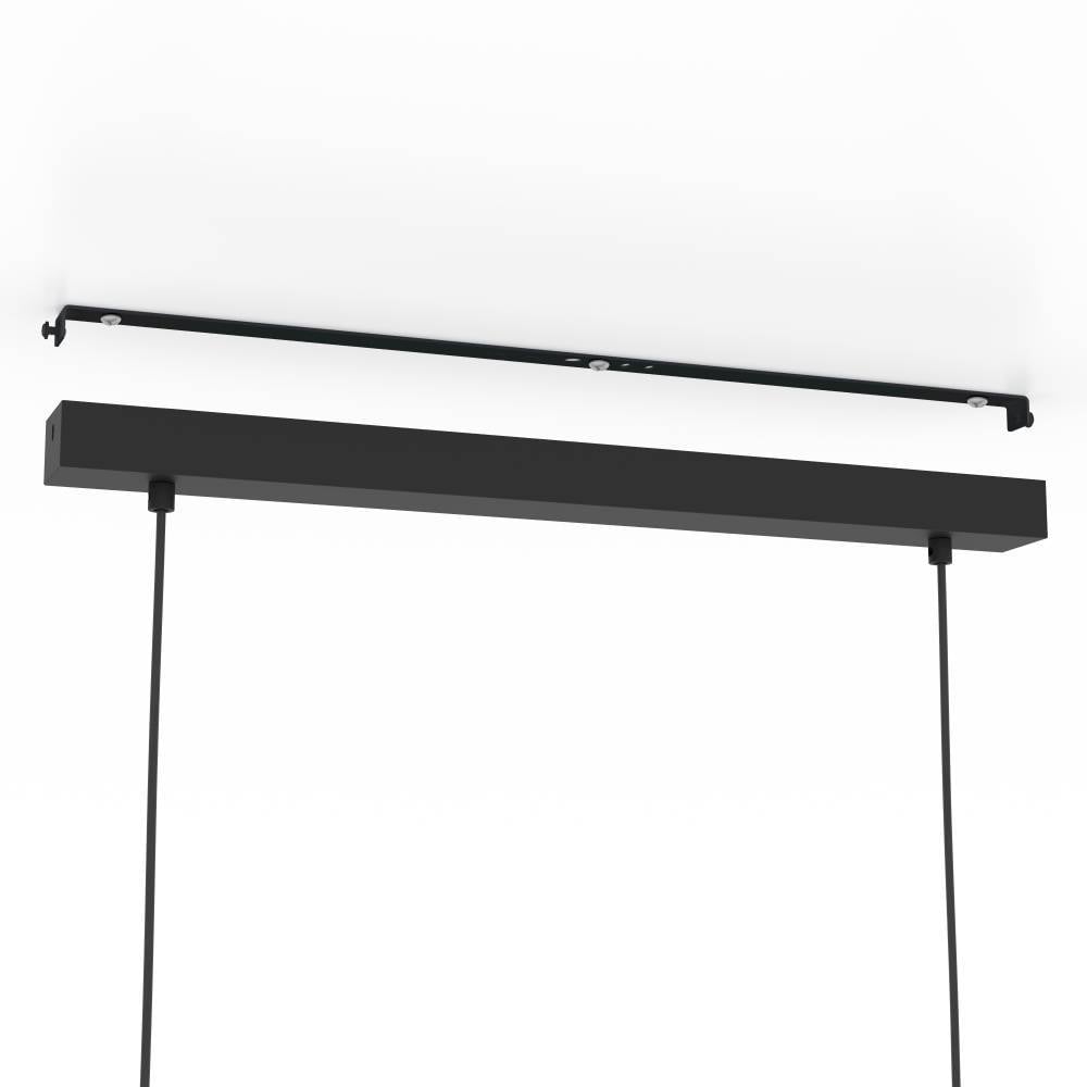 EGLO Hängeleuchte »PLIMSOLL« E27 1 Stk. Pendelleuchte, Holz und Metall in Schwarz, FSC100PA, E27 Fassung
