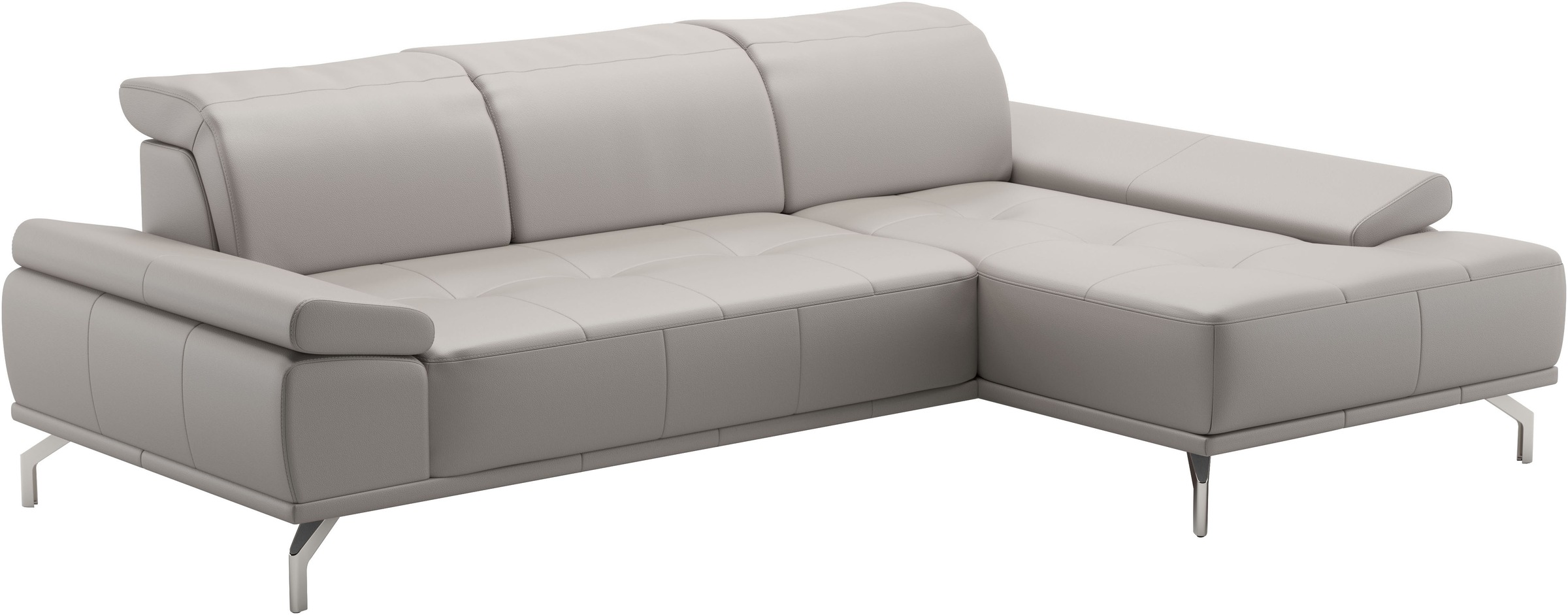 Places of Style Ecksofa »Caluna«, Inkl.Sitztiefenverstellung, wahlweise mit Kopf- und Armteilverstellung