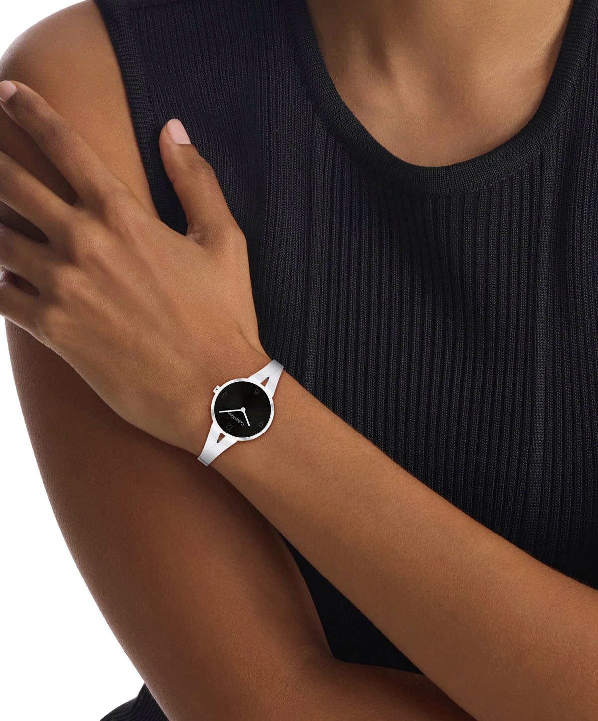 Calvin Klein Quarzuhr »SCULPTURAL«, Armbanduhr, Damenuhr, Mineralglas, IP-Beschichtung