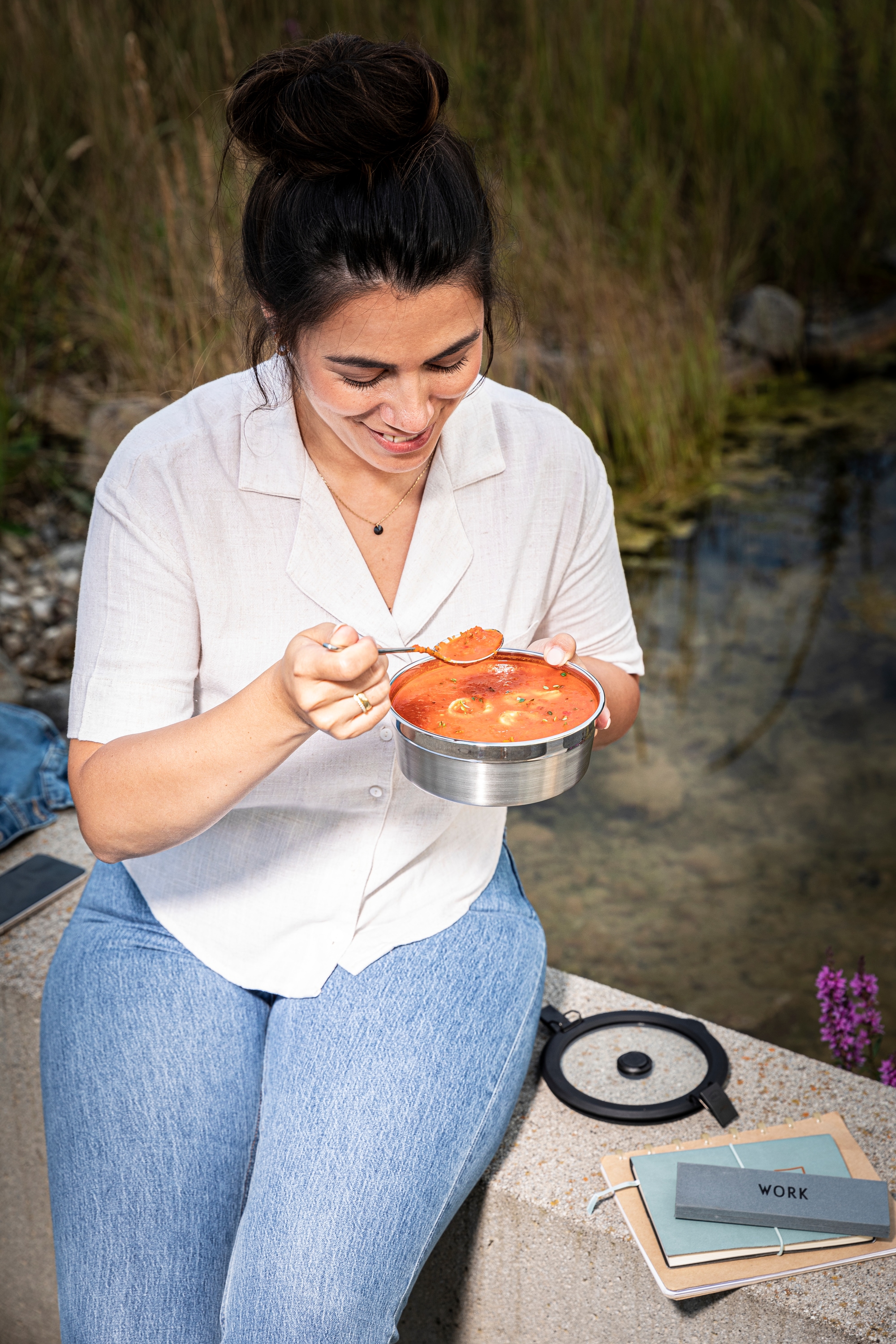 RÖSLE Deckel »Vakuumdeckel FLEXX 2GO 0,8 L rund mit Clips« Deckel für 0,8 L Dose FLEXX 2GO