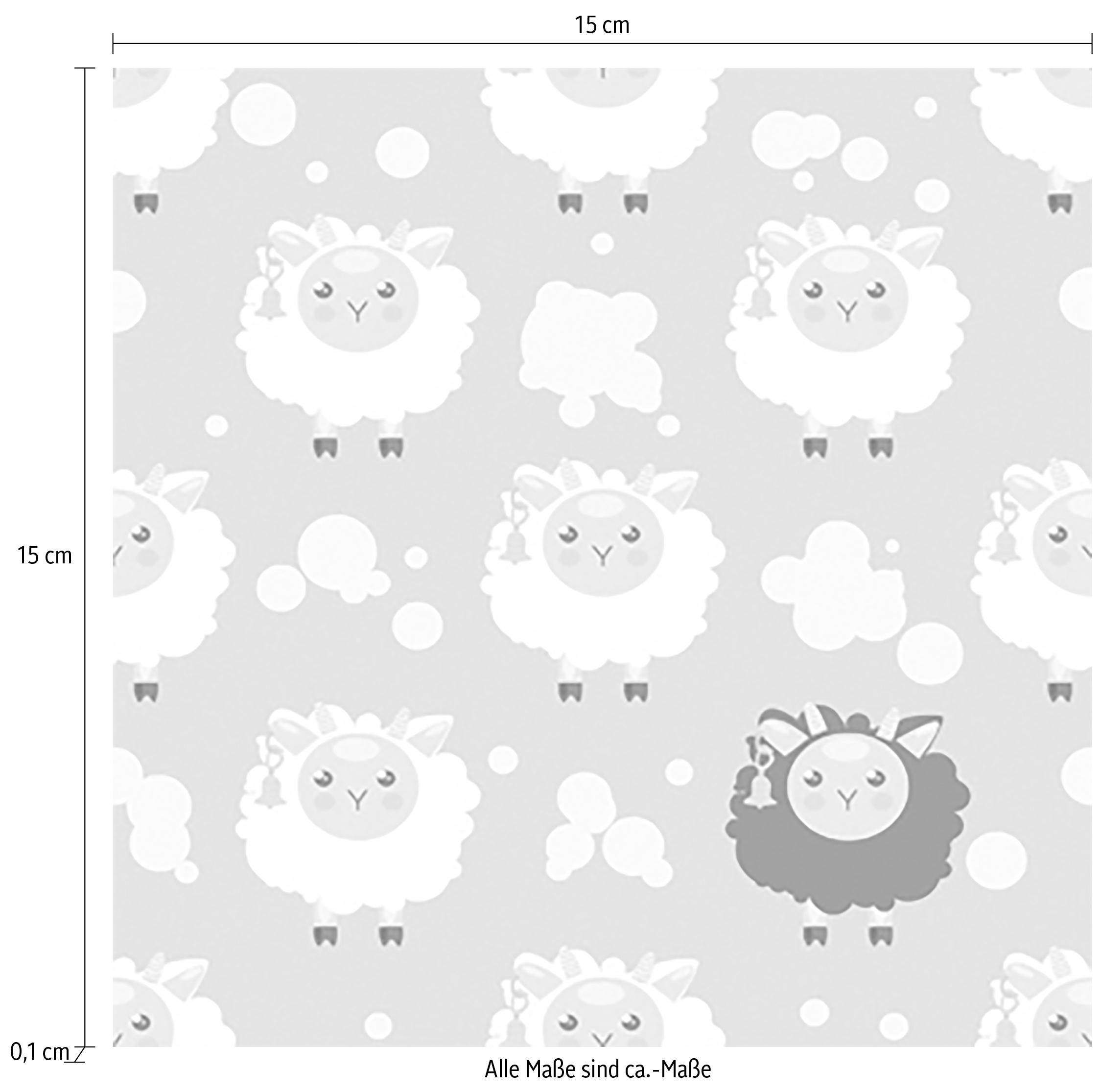 queence Fliesenaufkleber »Schafe & Punkte« Stickerfliesen, selbstklebend, Sticker, 12er Set