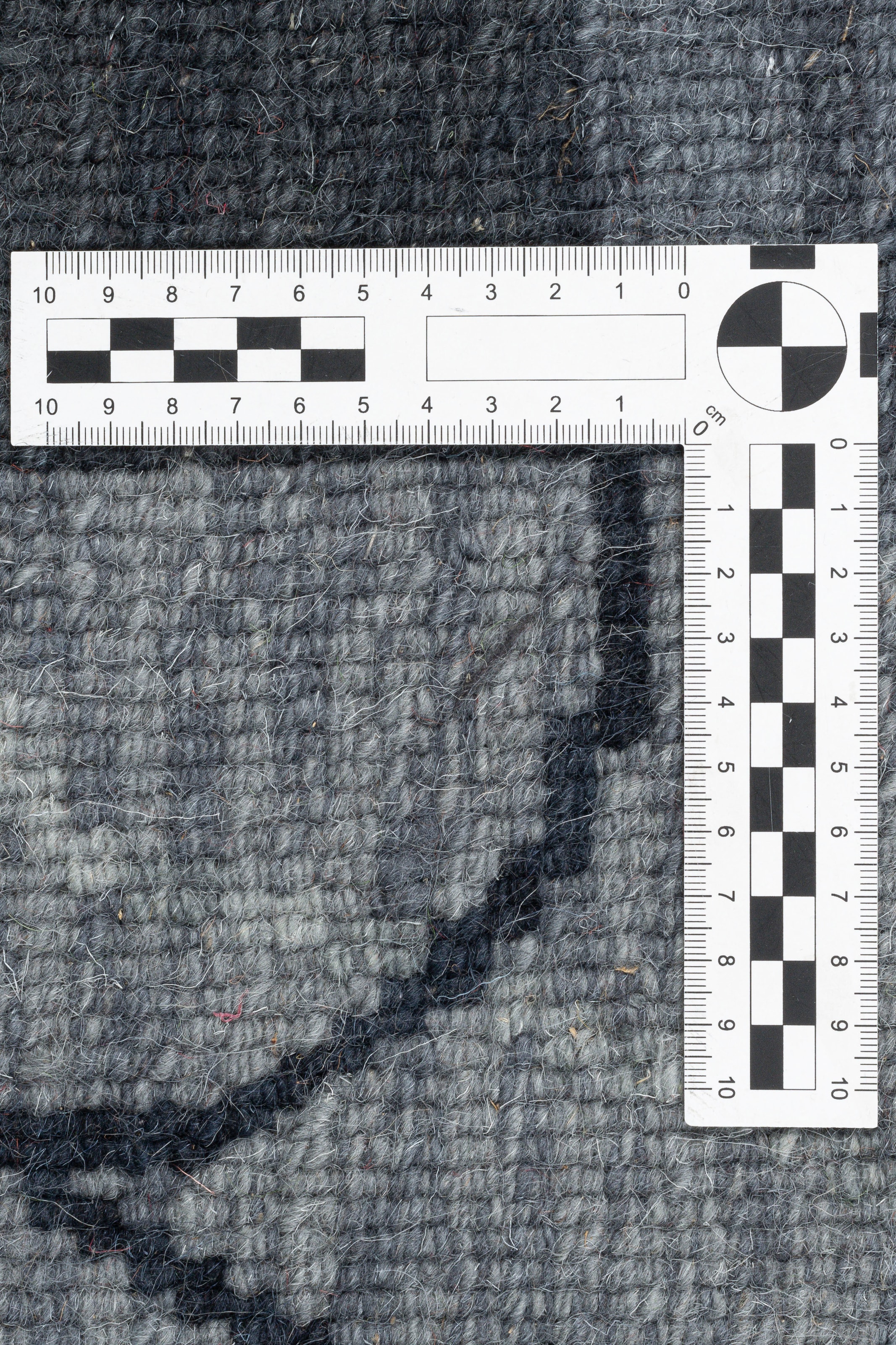 THEKO Wollteppich »Domas 4028«, rechteckig, 12 mm Höhe, Kurzflor, reine Wolle, handgeknüpft, modernes Patchwork Design