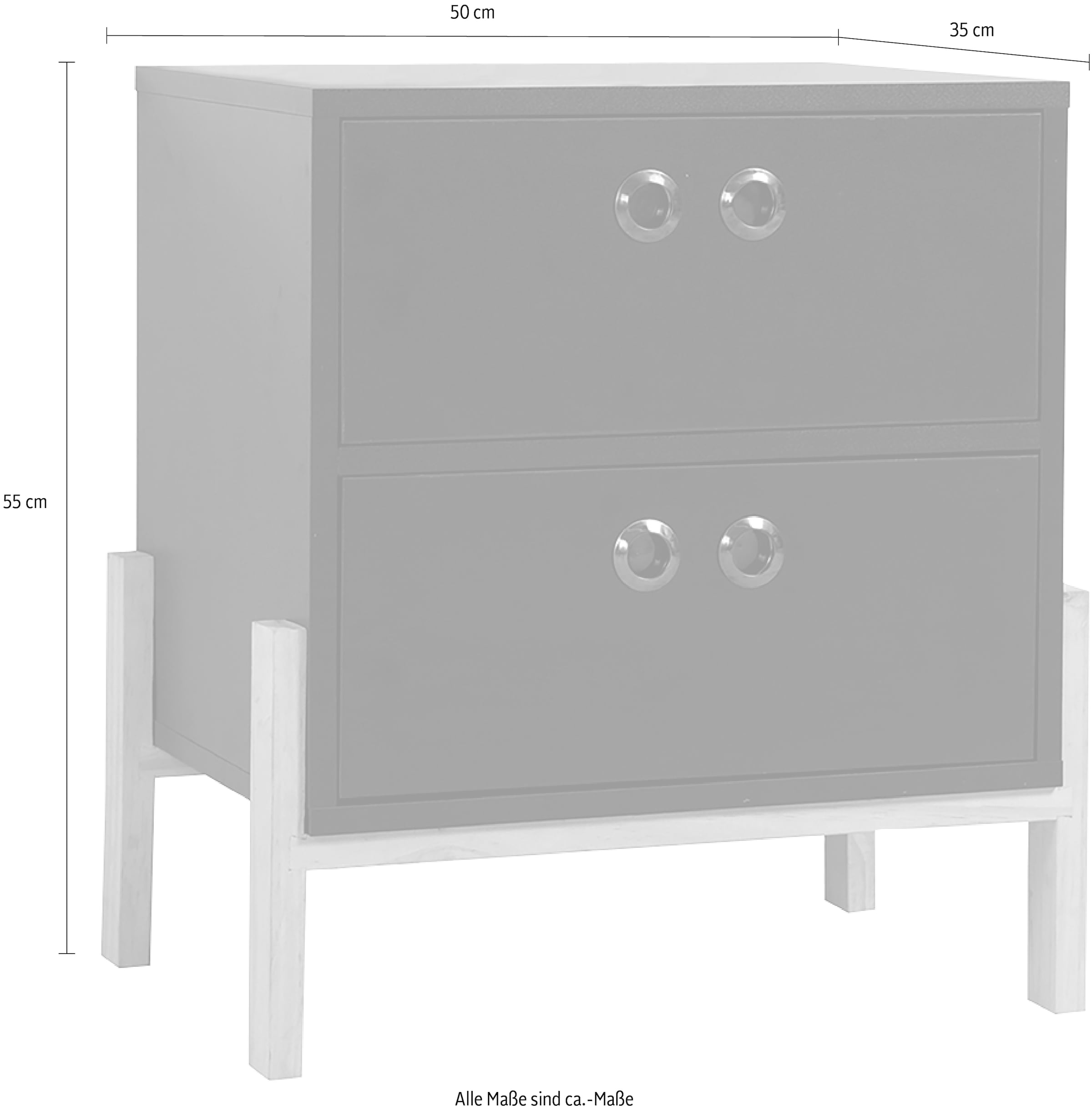 Möbilia Kommode »Melia« Beine aus massiver Pinie