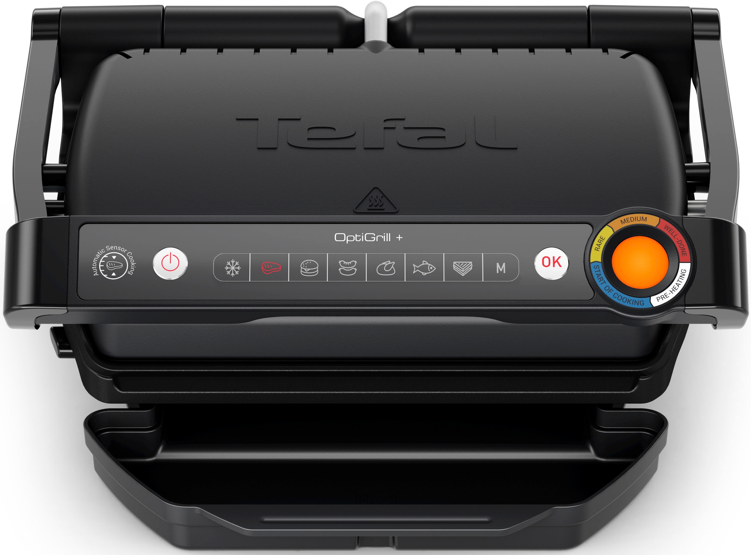 Tefal Kontaktgrill »GC717810 OptiGrill+«, 2000 W, erneuerte Kochstufenanzeige, 6 Automatikprogramme