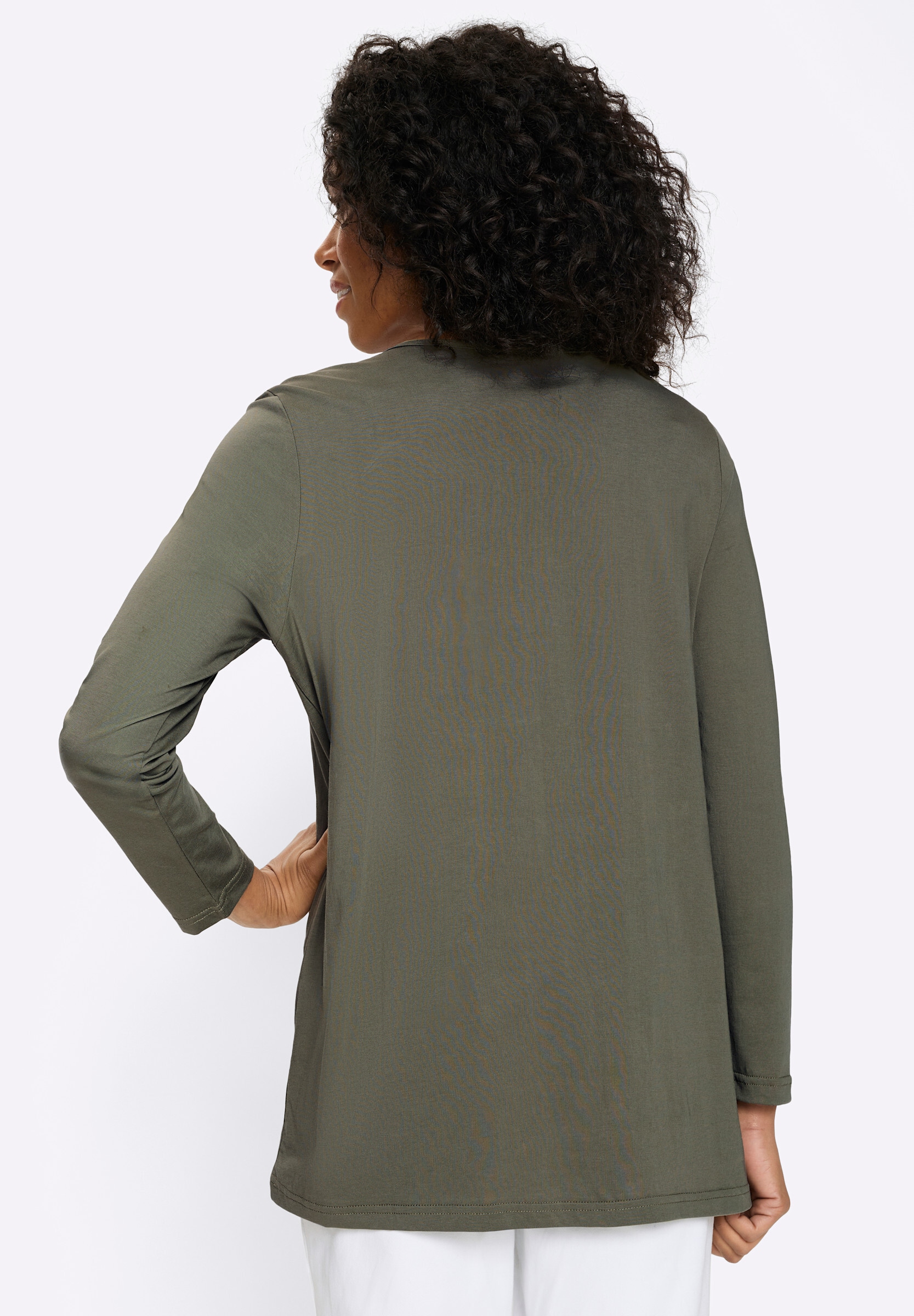 Sieh an! Longshirt »Longshirt Longshirt mit Zierknöpfen«