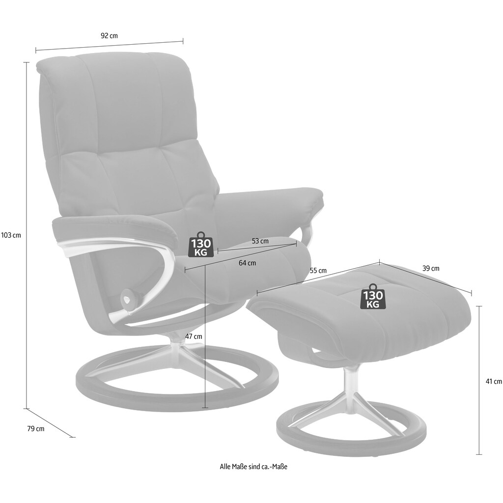 Stressless® Relaxsessel »Mayfair«, (Set, Relaxsessel mit Hocker)