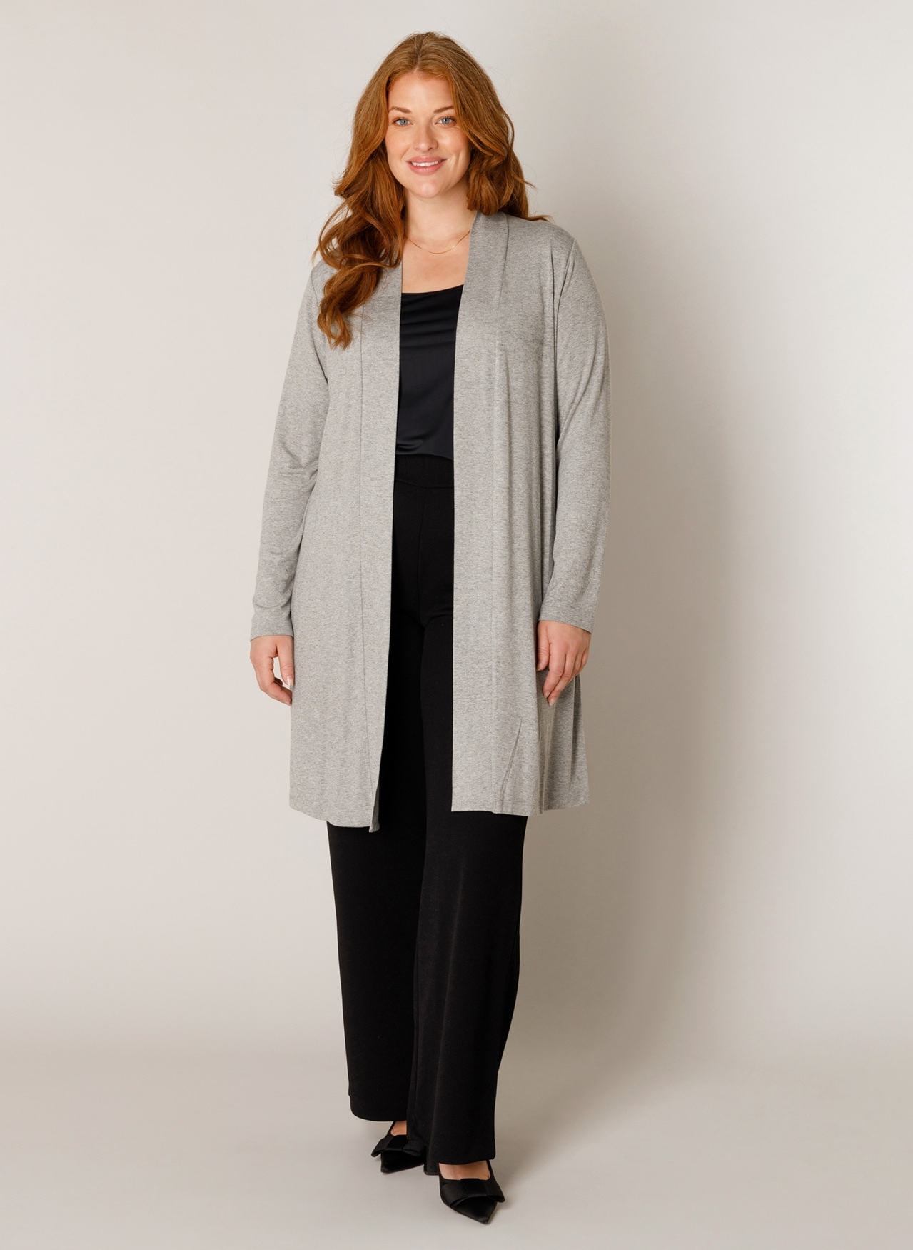 Base Level Curvy Longstrickjacke »Ayla Long« Große Größen