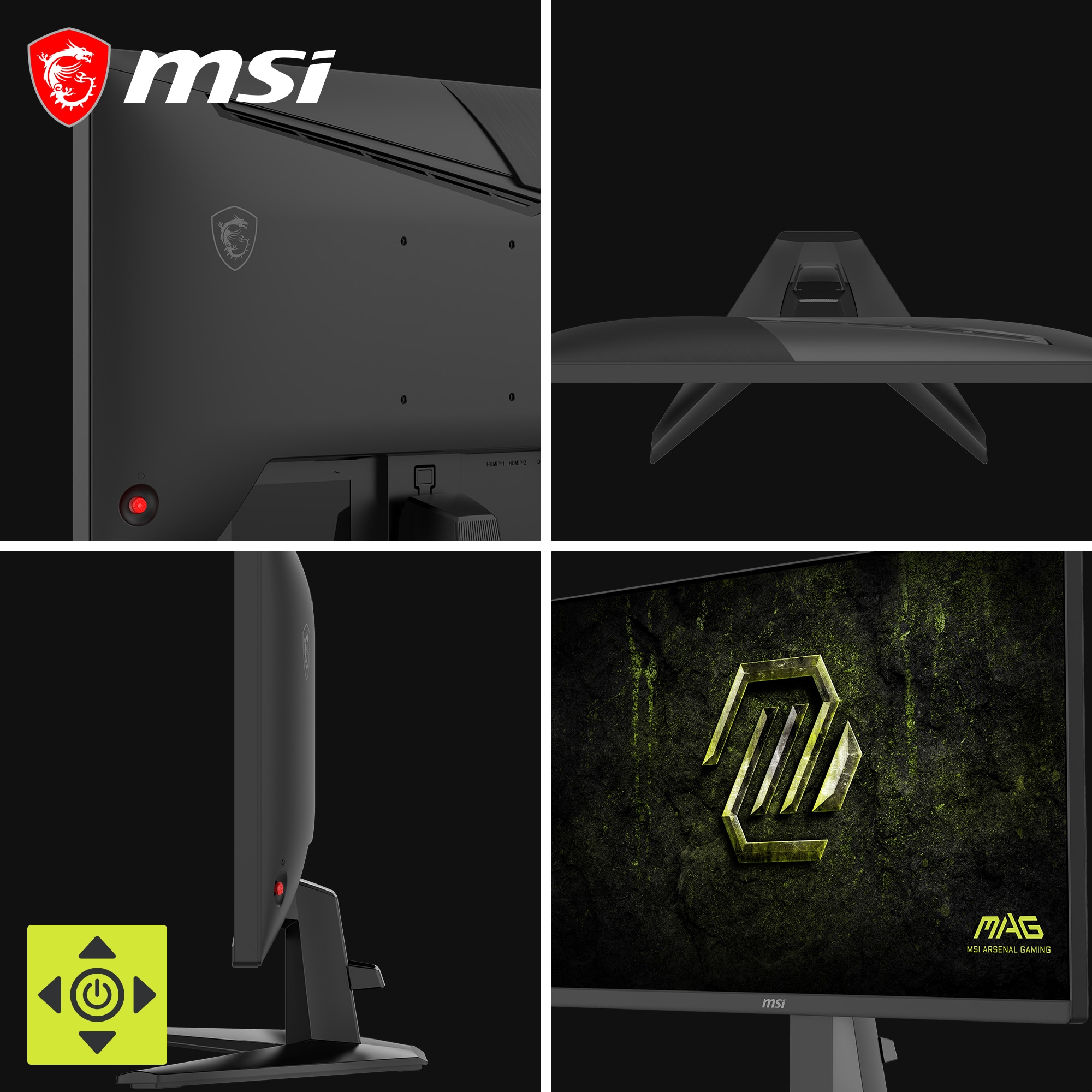 MSI Gaming-LED-Monitor »MAG 255F X24« 62 cm/25 ″  1920 x 1080 px FHD 0,5 Reaktionszeit 240 Hz neigbar