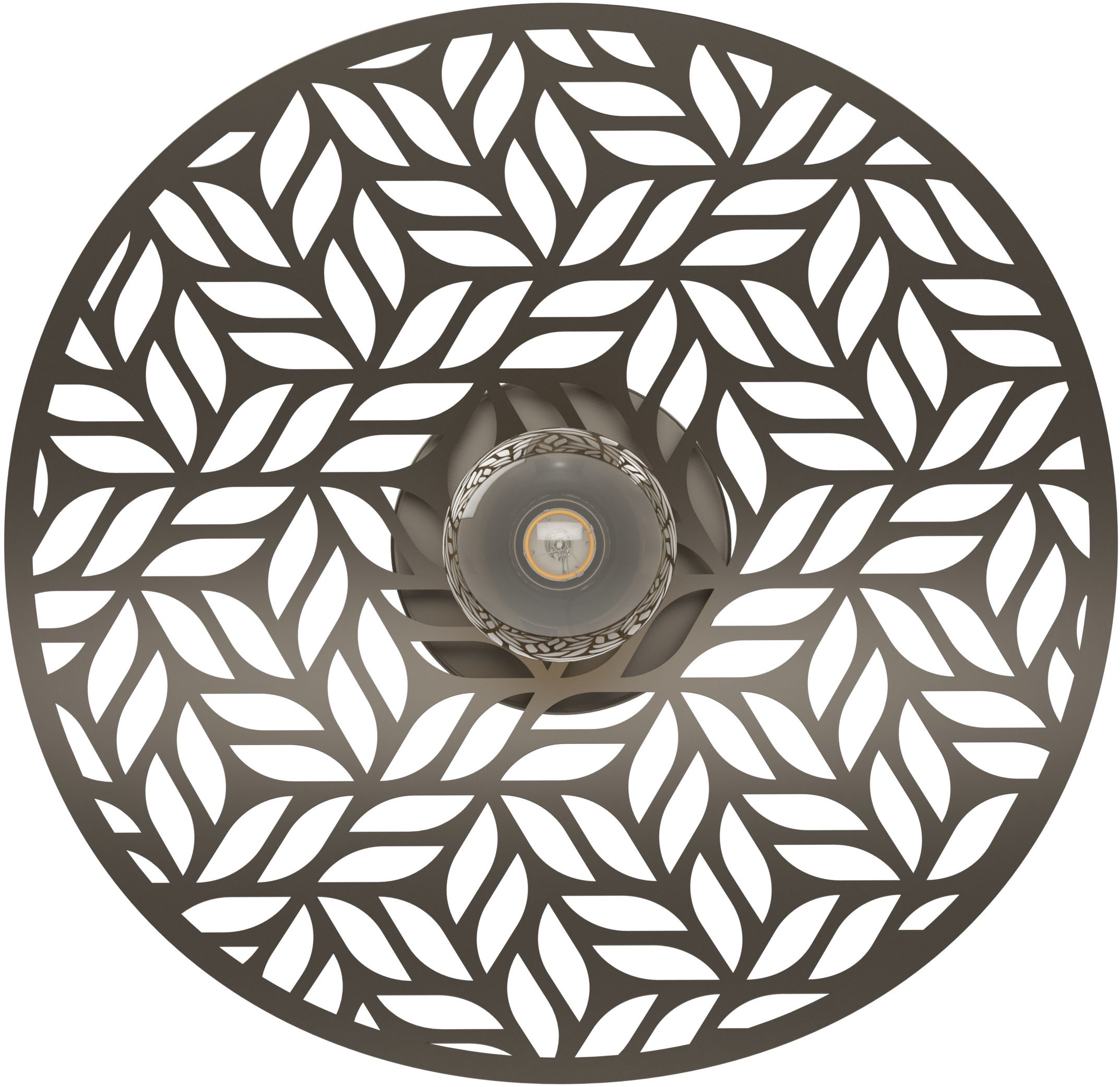 EGLO LED Deckenleuchte »SWABY Deckenlampe - Stahl - E27 - 1X60W - IP20« E27 1 Stk. Wohzimmerlampe, Esszimmerlampe, Flur, Schlafzimmer, H12,5 x Ø40 cm