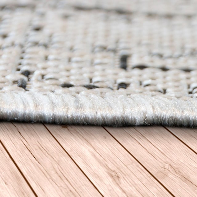 Paco Home Teppich »Coco 204«, rechteckig, Flachgewebe, Rauten Muster, Vintage  Design, In- und Outdoor geeignet