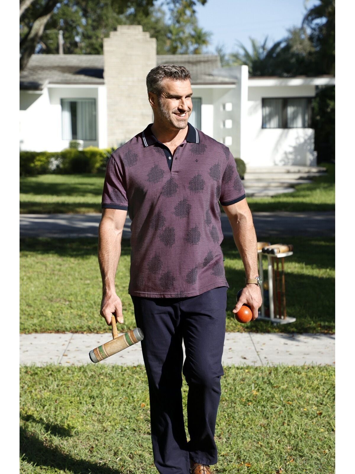 Charles Colby Poloshirt »Poloshirt EARL NEELS«, (1 tlg.), Kragen mit sportiven Streifen