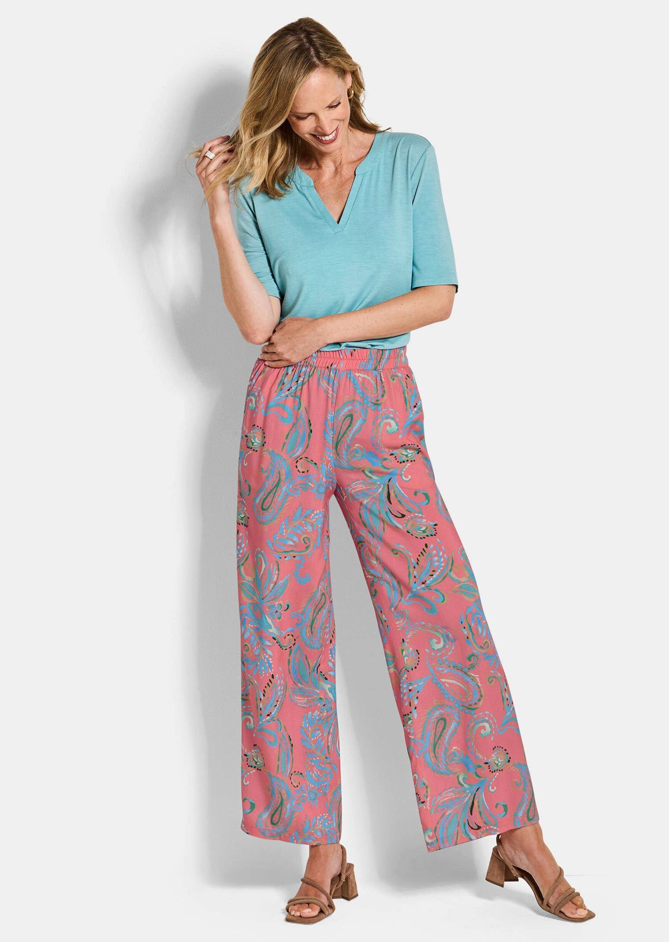 GOLDNER Schlupfhose »Kurzgröße Hose VERA aus reiner Viskose«