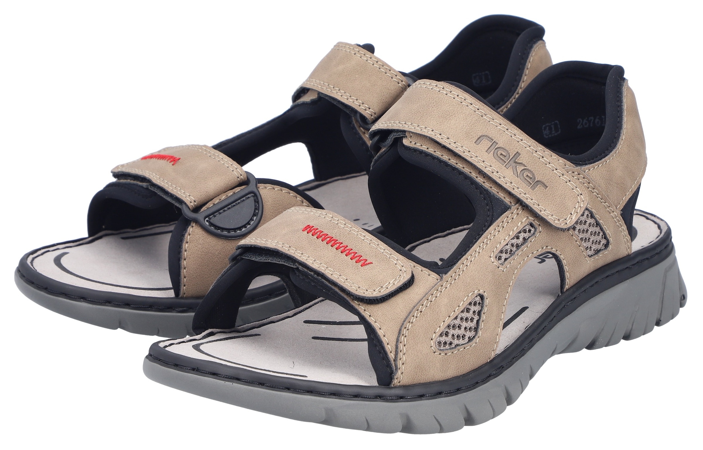 Rieker Sandale  Sommerschuh, Klettschuh, Outdoorsandale, in Trekking-Optik