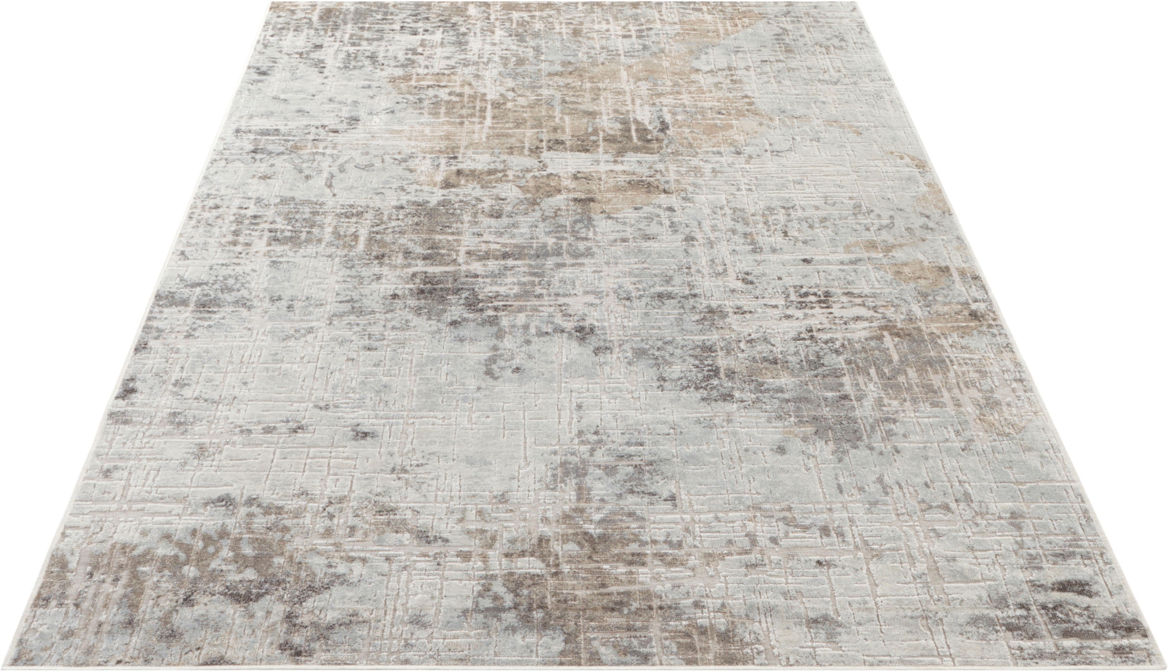 ELLE DECORATION Designteppich »Chameis«, rechteckig, 4 mm Höhe, Viskose, Vintage Look, Seiden Optik, Wohnzimmer, Schlafzimmer, Teppich