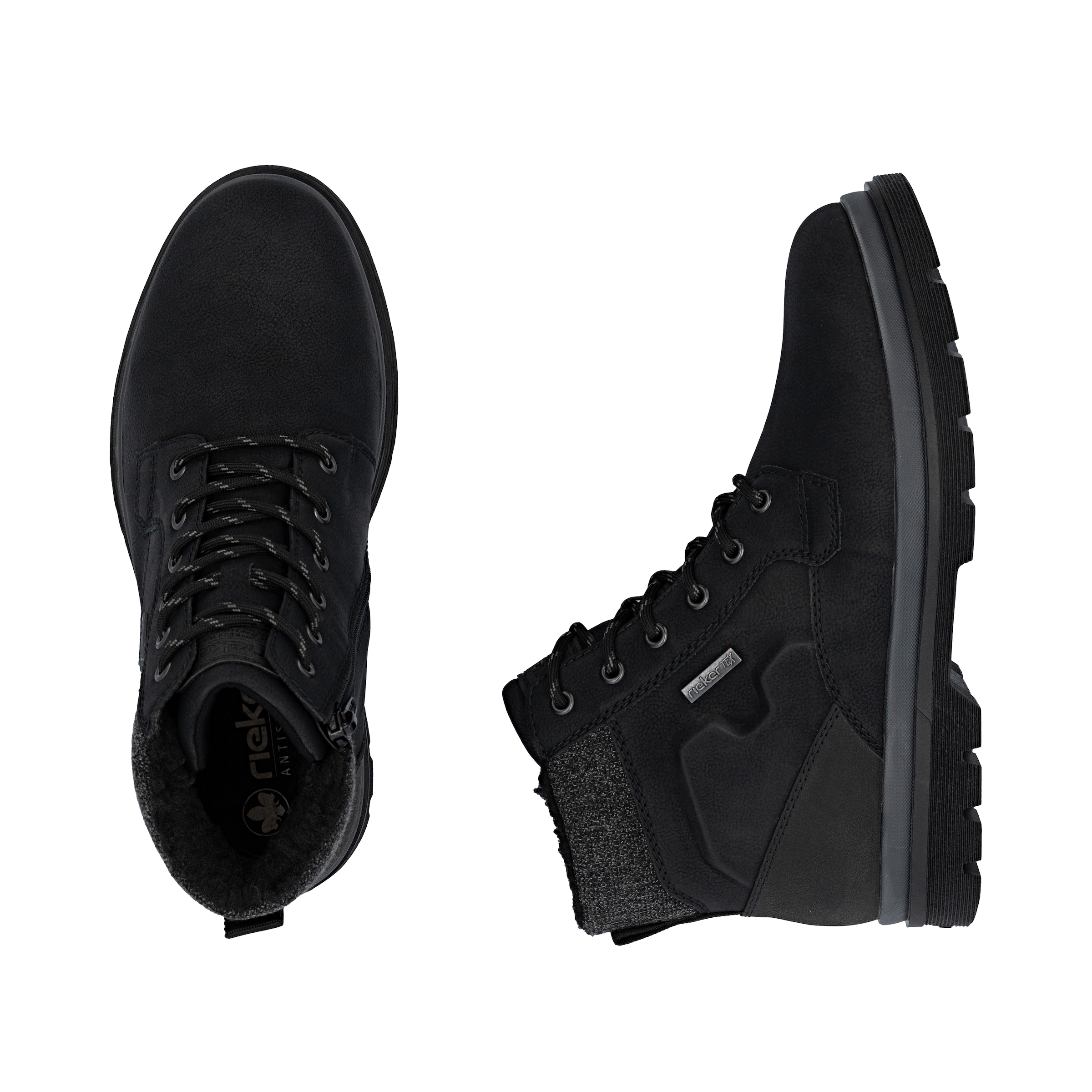 Rieker Winterstiefelette  Winterboots, Schnürboots mit Innenreißverschluss und RiekerTex