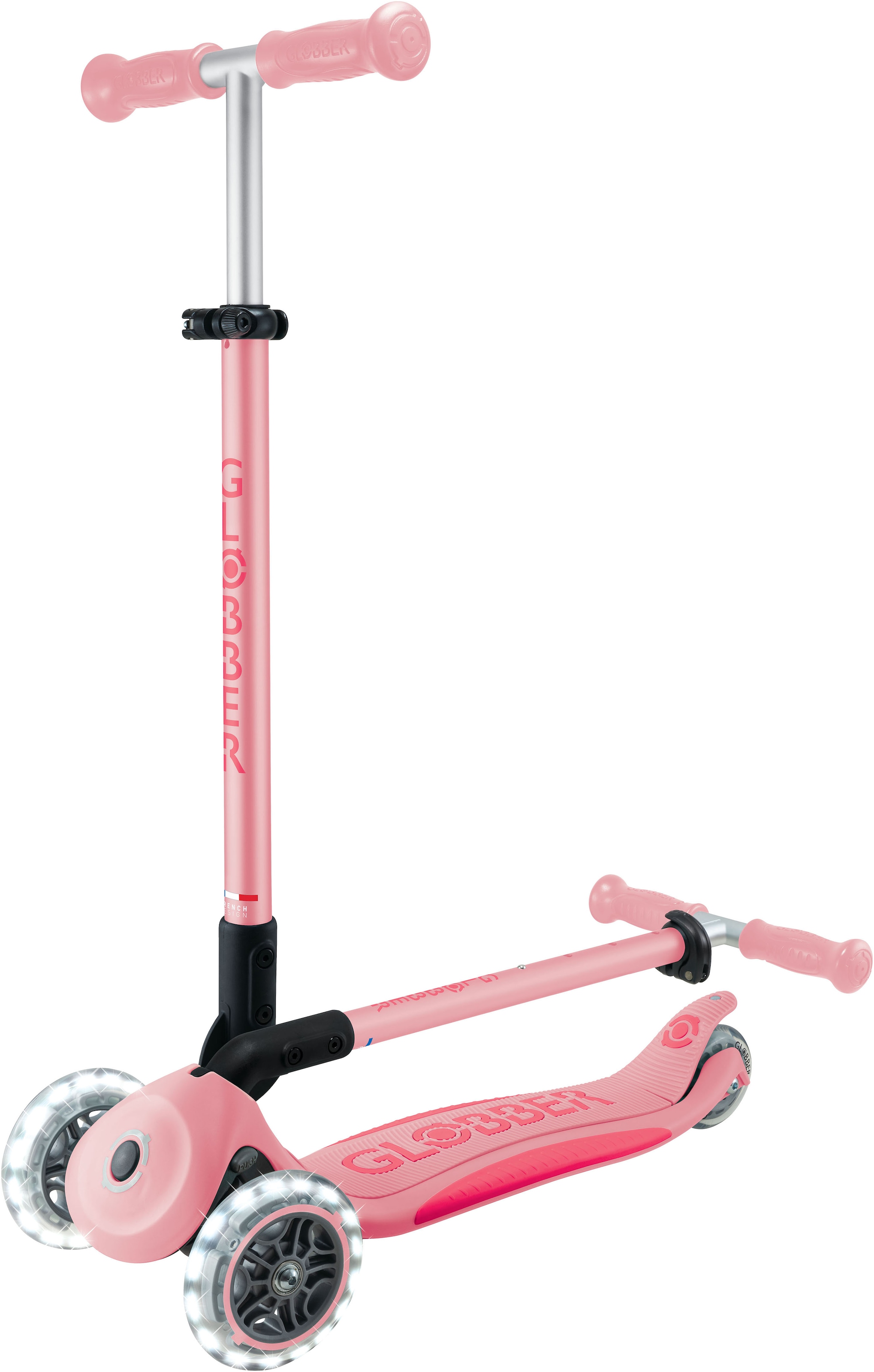 Globber Tretroller »ELITE LIGHTS, mit Leuchtrollen«