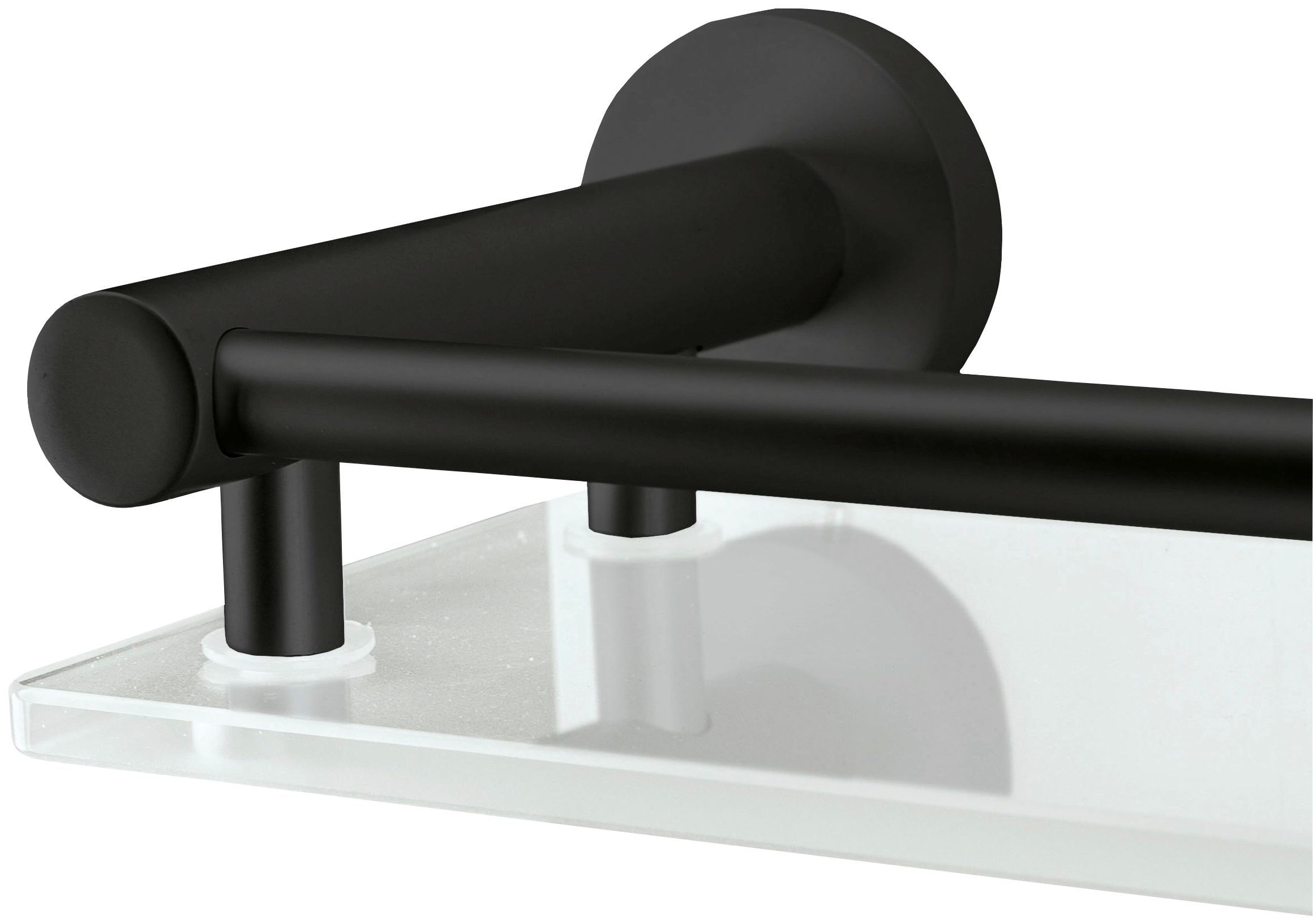 Kleine Wolke Duschablage »Apollo Nero«, Aluminium