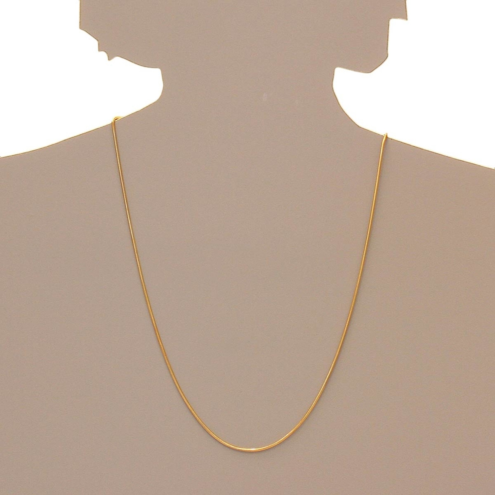 OSTSEE-SCHMUCK Silberkette »- Schlange 1,2 mm - Silber 925/000, vergoldet -,«