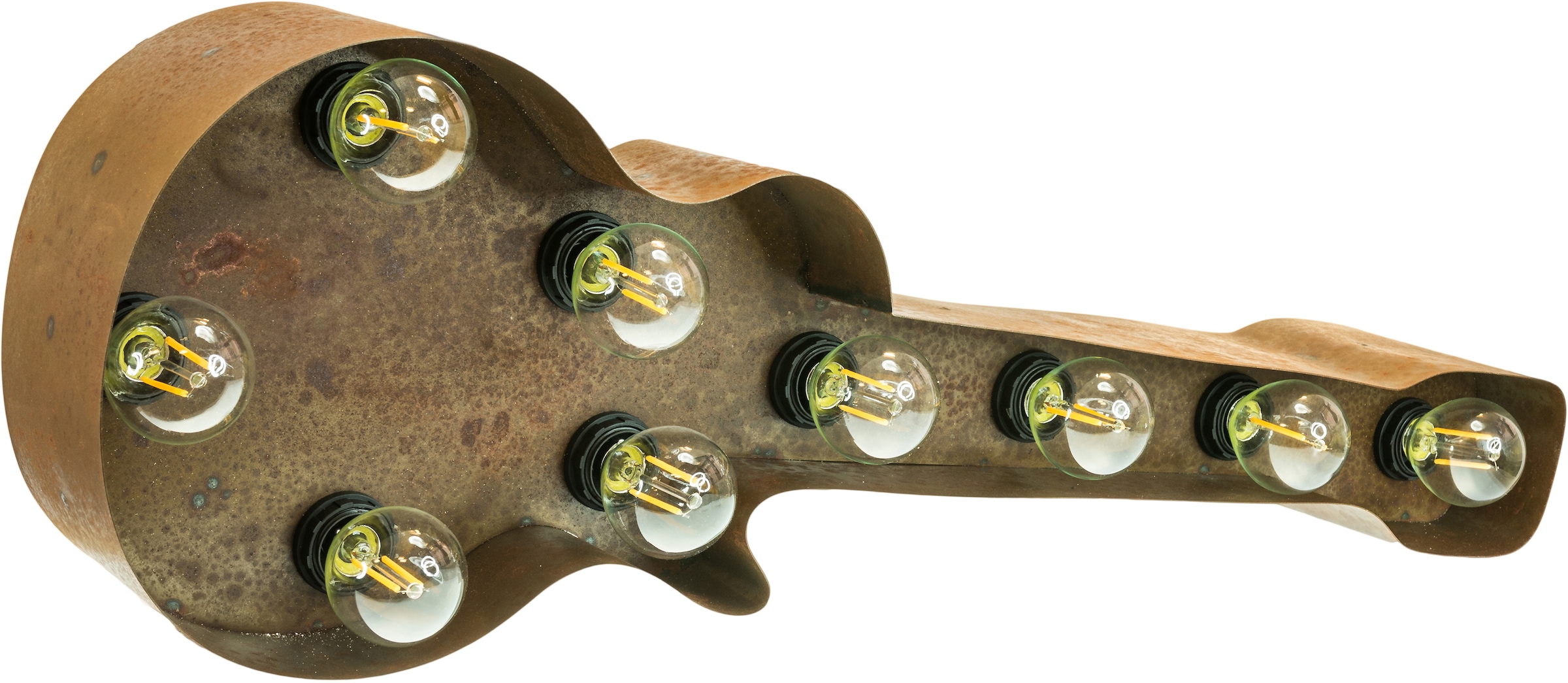 Lichtquellen Guitar«, mit online 61x38cm Jahren LED E14 LIGHTS kaufen MARQUEE Wandlampe, flammig-flammig, 9 Old Guitar (exkl.) Tischlampe XXL 3 Garantie | 9 - »Old Dekolicht