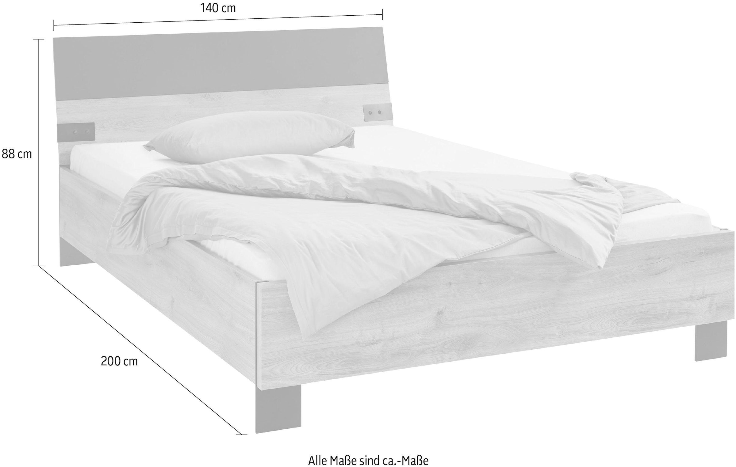 Wimex Futonbett »Malmö, Bett Made in Germany«, im beliebten Industrial look, 3 Breiten zur Auswahl