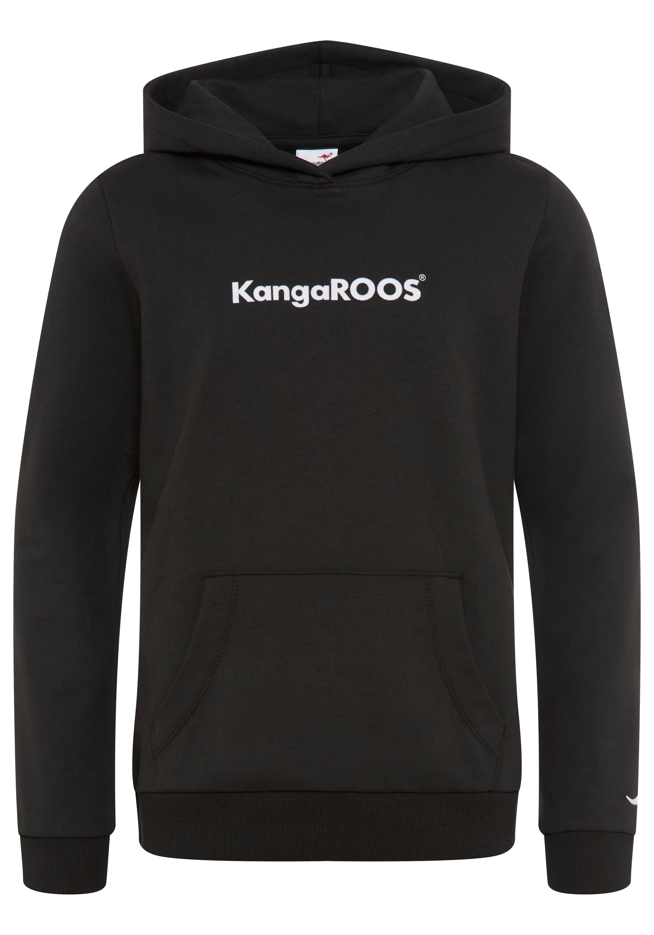KangaROOS Kapuzensweatshirt »Hoodie mit Logoprint«, Langarm, bedruckt, aus Sweatware mit Baumwolle, mit Kängurutasche