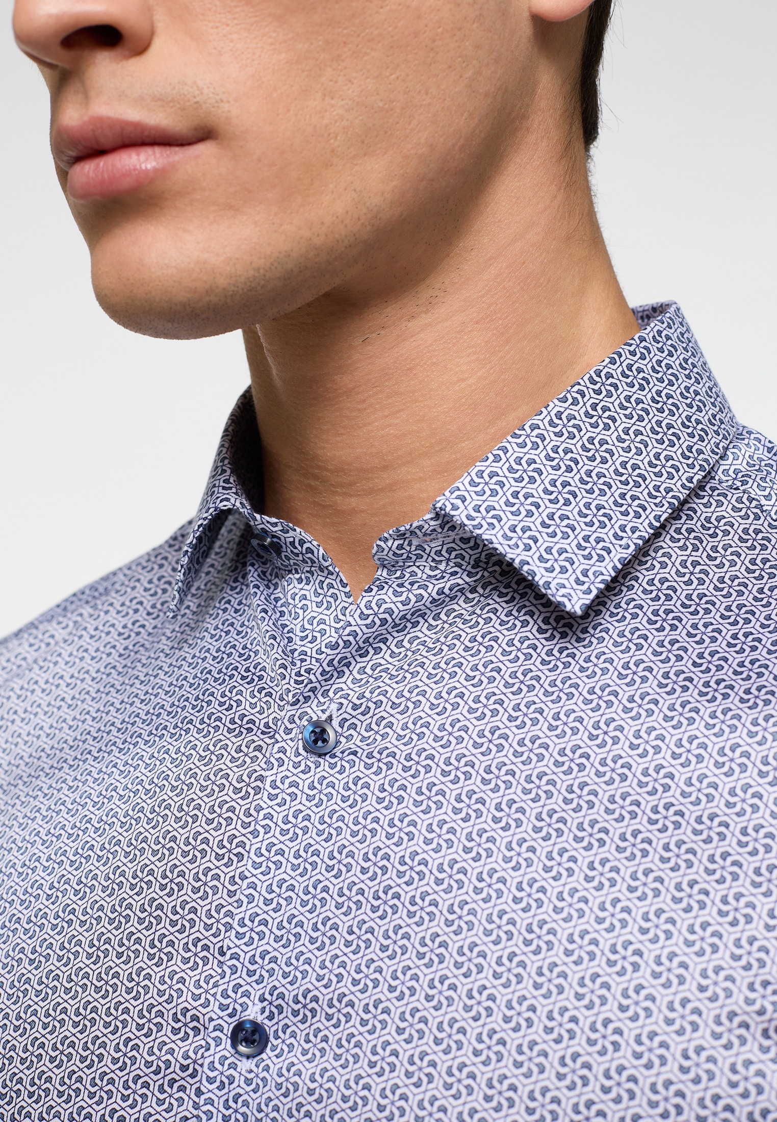 Eterna Langarmhemd »SUPER SLIM« EASY IRON (bügelleicht)