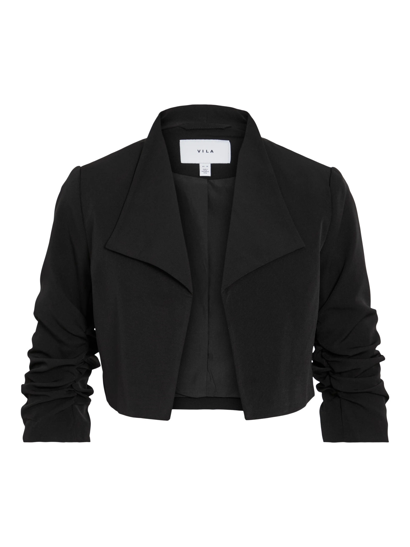 Vila Kurzblazer »VIHER BIN CROPPED BLAZER - NOOS« Materialmix, loose fit