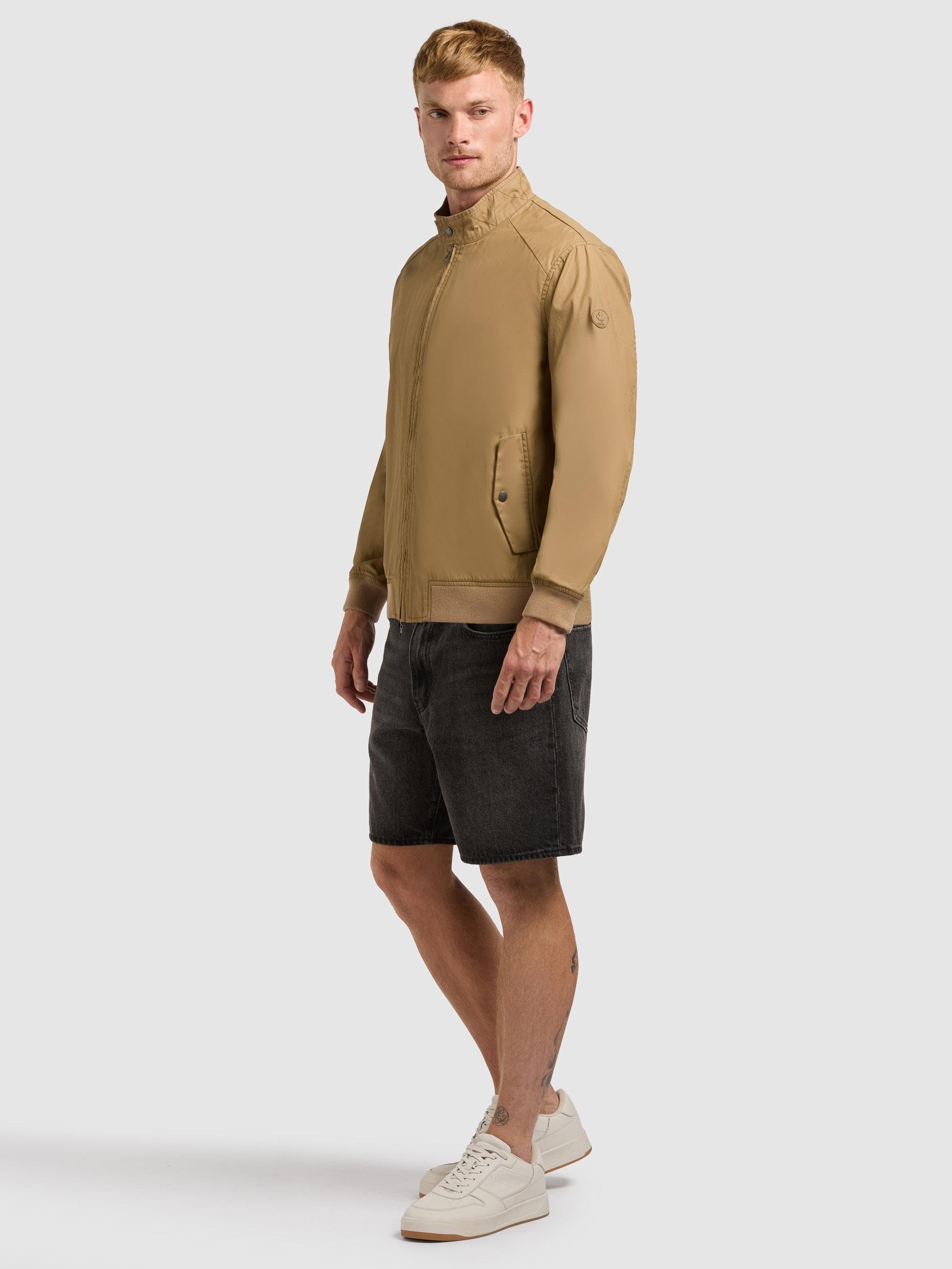 khujo Bomberjacke »Bomberjacke Nabo« ohne Kapuze moderne Herren Fliegerjacke mit Cord am Kragen