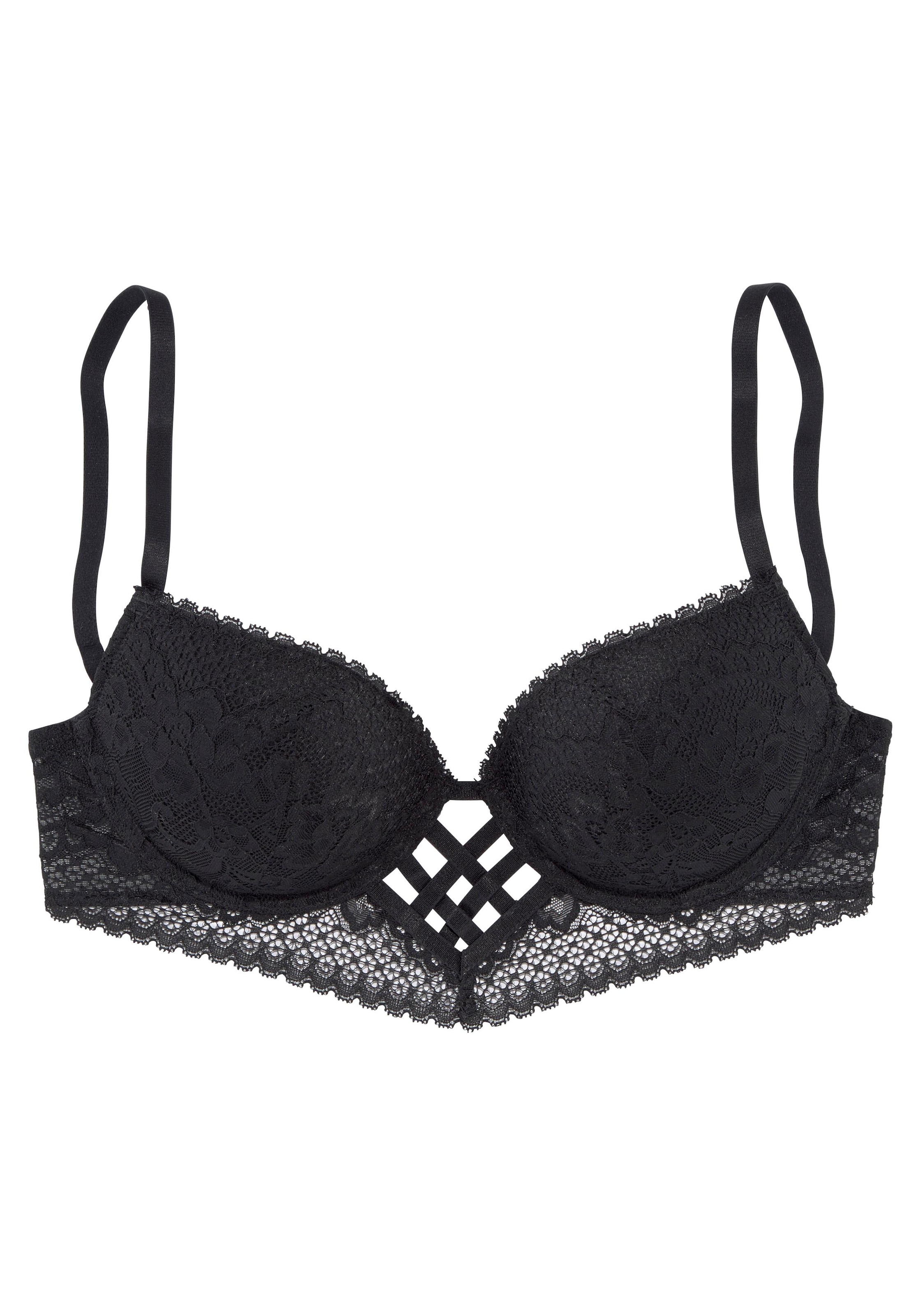 ♕ LASCANA Push-up-BH, mit extravagantem Glitzeraccessoire, sexy