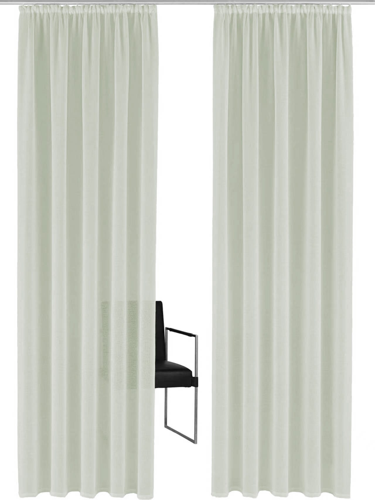 OTTO home Gardine »TENDER« Kräuselband 1 Stk. tlg. Leinen Optik mit Struktur, monochrom, Bestseller