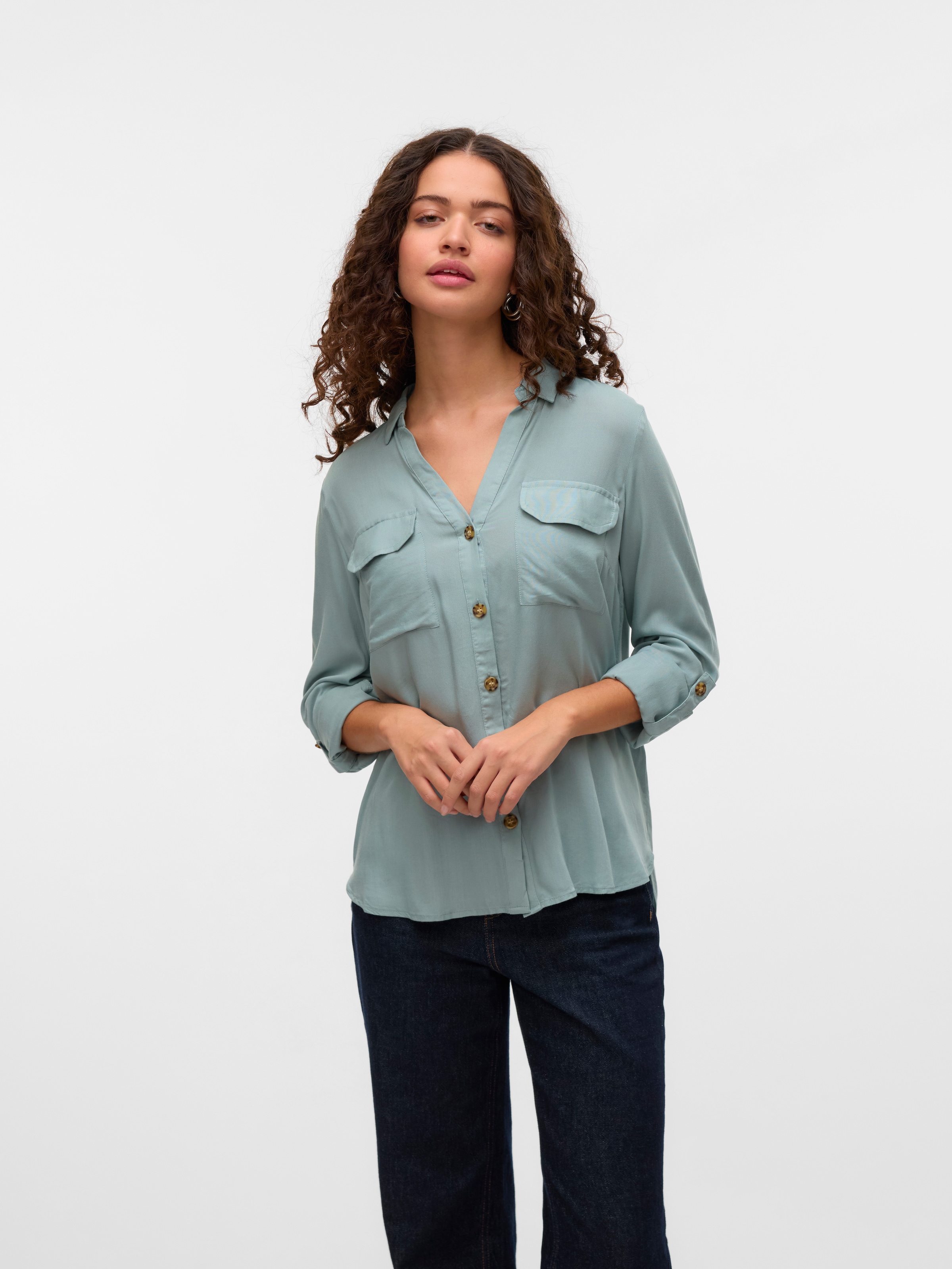 Vero Moda Hemdbluse »VMBUMPY L/S SHIRT NEW WVN GA NOOS«