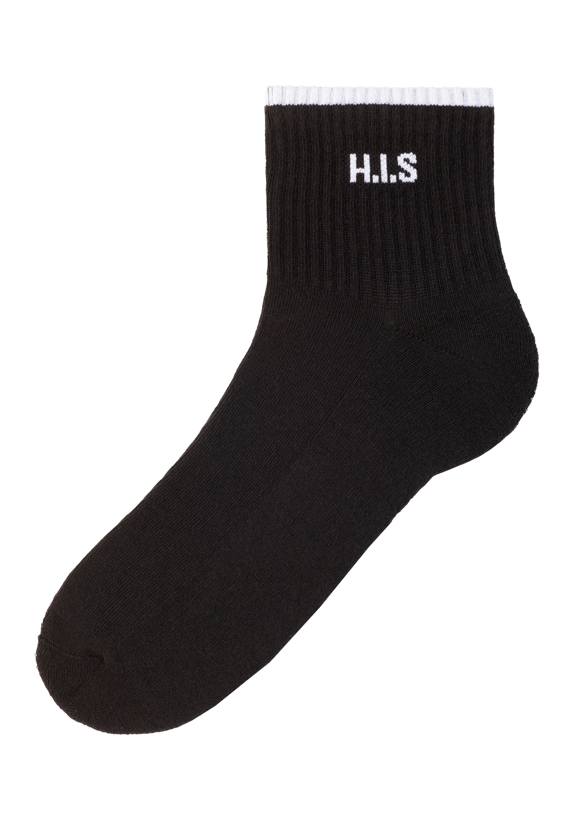 H.I.S Sportsocken »Kurzsocken«, (Packung, 6 Paar), mit Frottee & verstärkten Belastungszonen