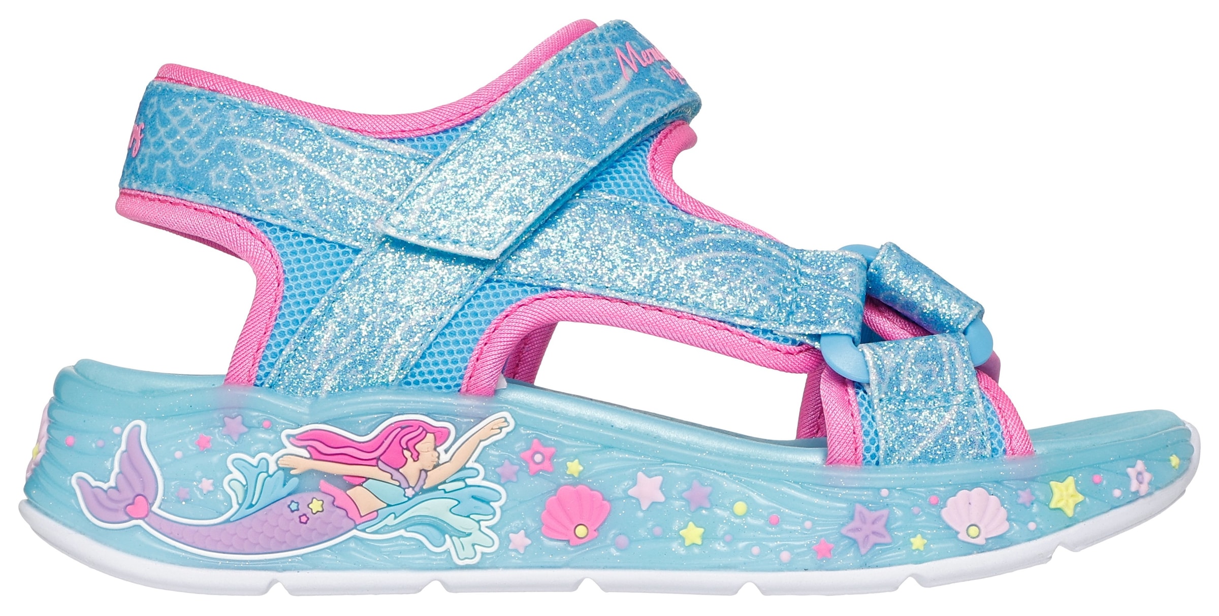 Skechers Sandale »MERMAID DREAMS SANDAL«, Blink,-Klettschuh, Meerjungfraudesign, Größenschablone zum Download