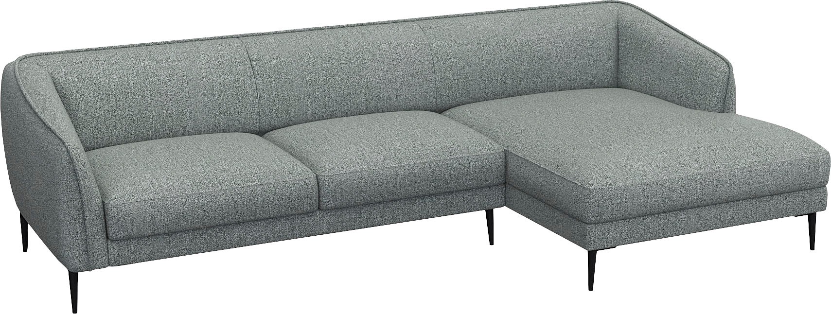 FLEXLUX Ecksofa »Belle Designsofa, L-Form, B/T 288/149 cm«, Skandinavisches Design, In hochwertiger Verarbeitung