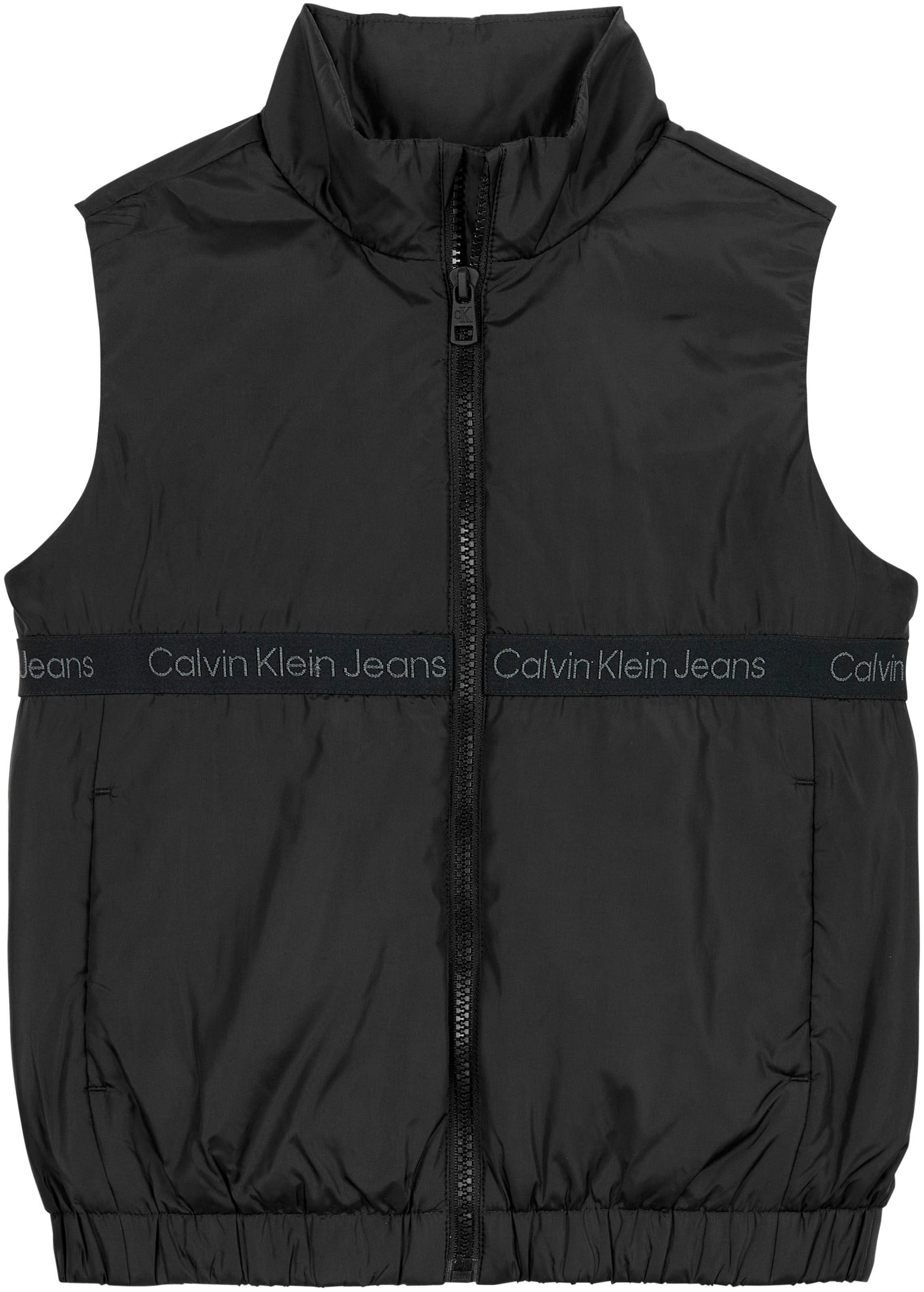 Calvin Klein Jeans Kurzweste »BOXY LIGHT PADDED TAPE VEST«, für Kinder bis 16 Jahre mit Calvin Klein Markenlabel