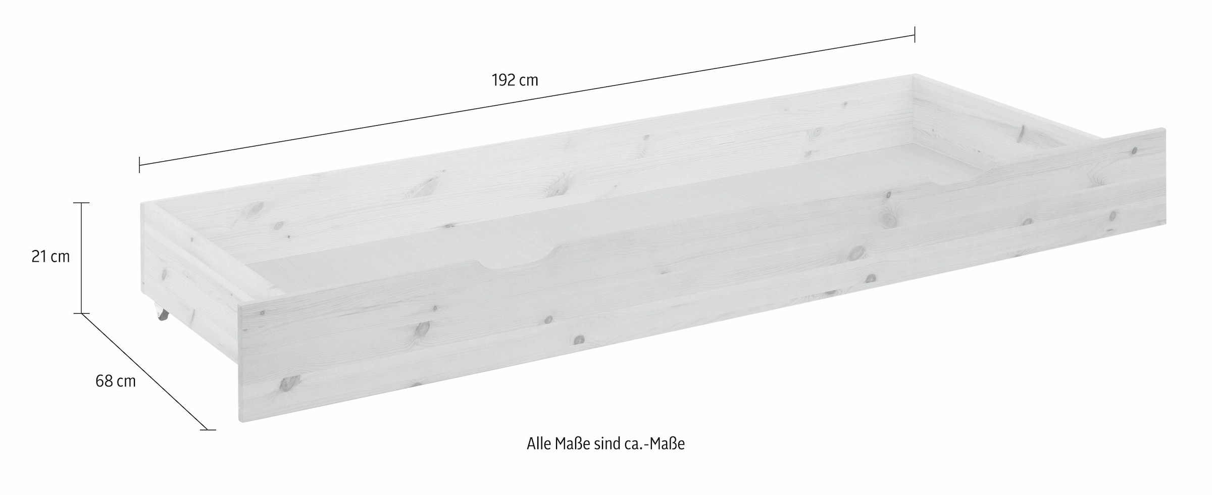 Home affaire Schubkasten »"KERO"«, passend zum Massivholzbett "KERO", Breite 192 cm