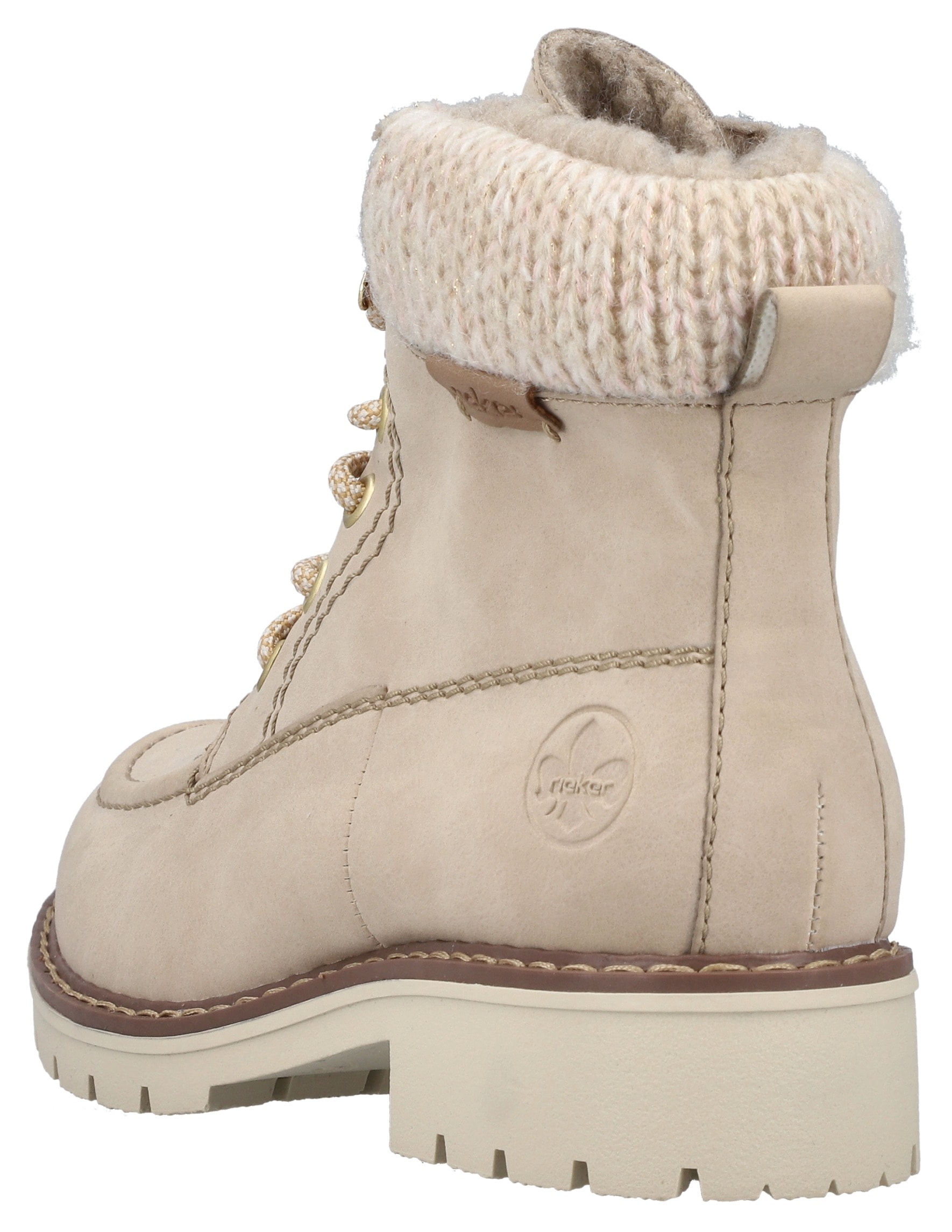 Rieker Winterstiefelette, Schnürboots, Winterboots, Blockabsatz, mit Innenreißverschluss