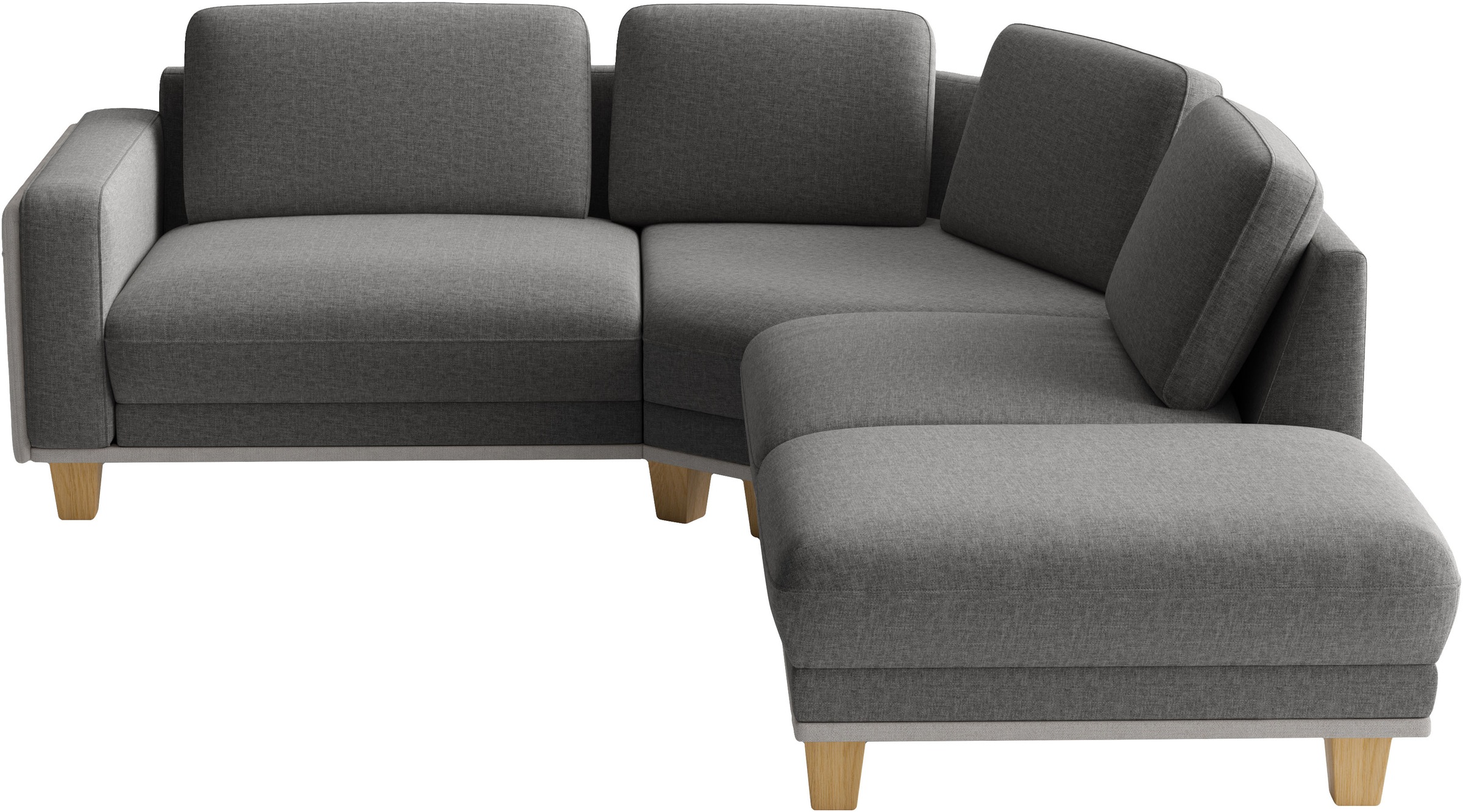 sit&more Ecksofa »Concept« Modernes Sofa in drei Fußfarben zur Auswahl