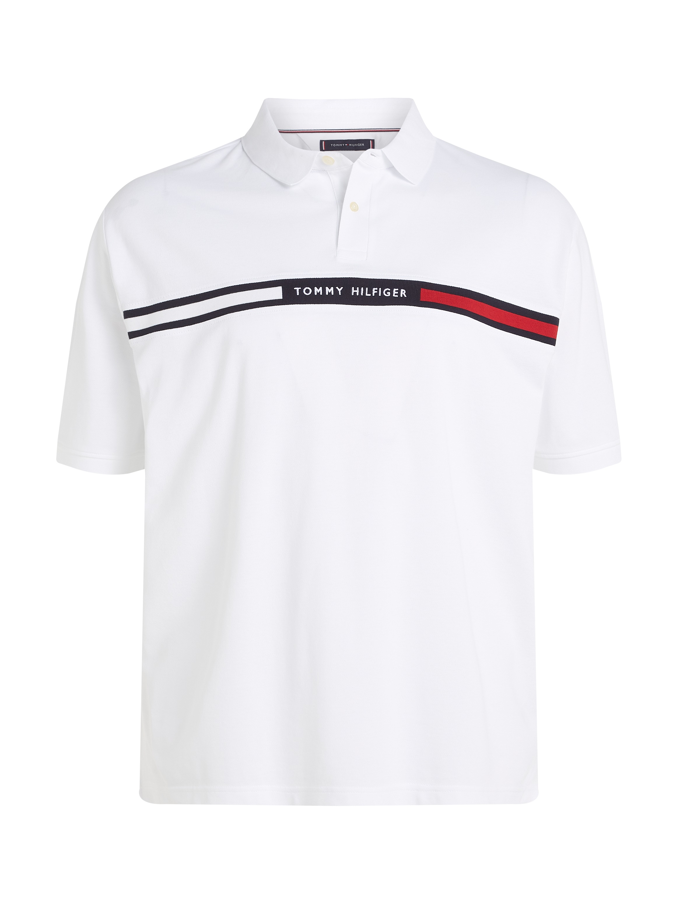 Tommy Hilfiger Big & Tall Poloshirt »BT-HILFIGER CHEST INSERT REG -B«, in Großen Größen, Logostickerei