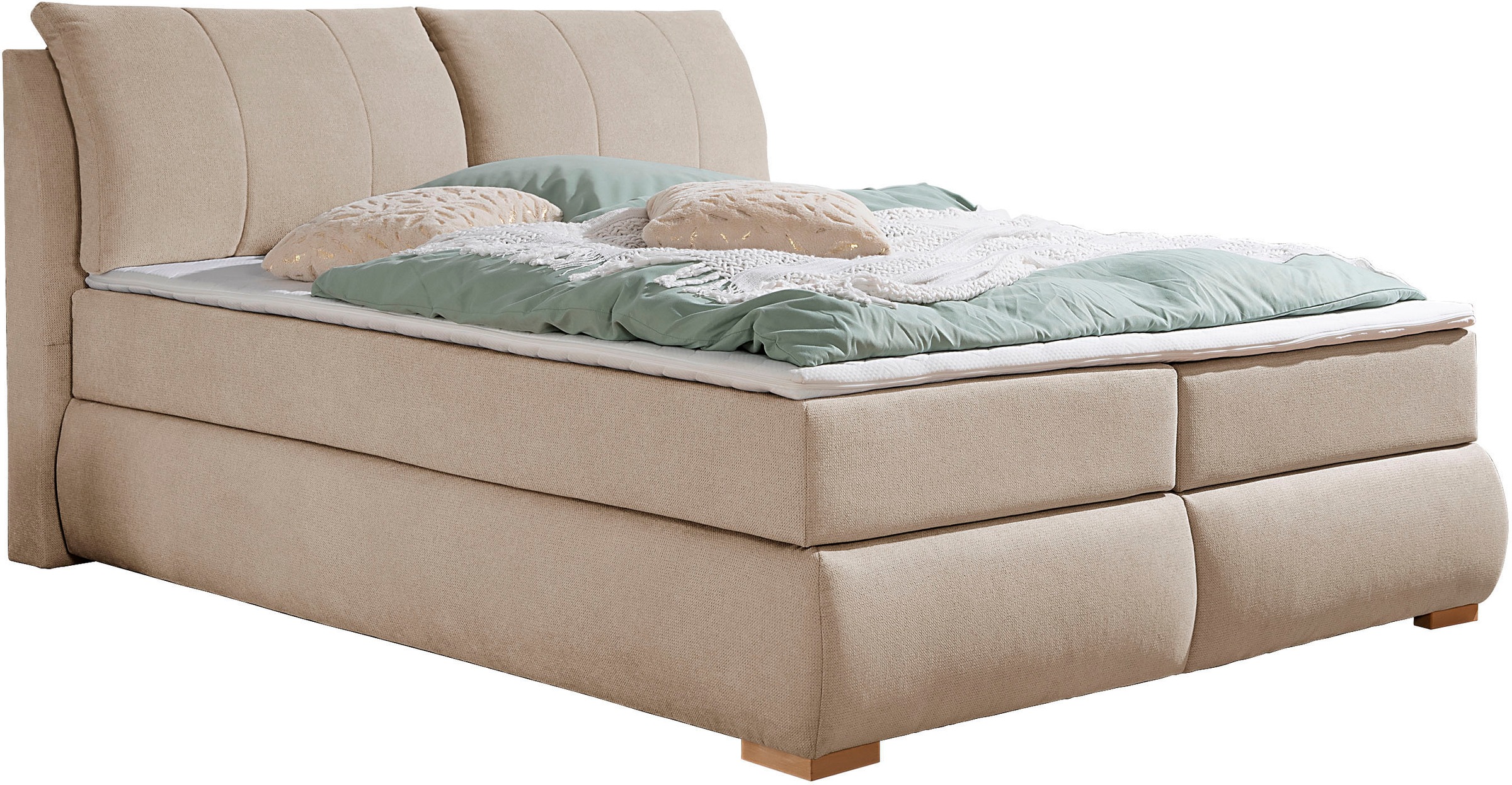 Home affaire Boxspringbett »Breitenthal«, abnehmbare Rückenkissen mit Klettband