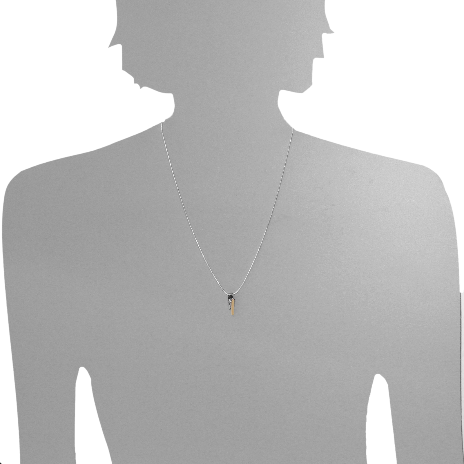 OSTSEE-SCHMUCK Kettenanhänger »- Gleiter-Sunny Exklusiv - Silber 925/000 & Gold 585/000 - Zirkonia«