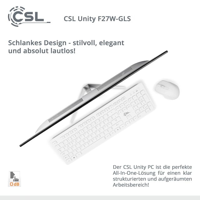 CSL All-in-One PC »Unity F27-GLS Win 11« ➥ 3 Jahre XXL Garantie | UNIVERSAL