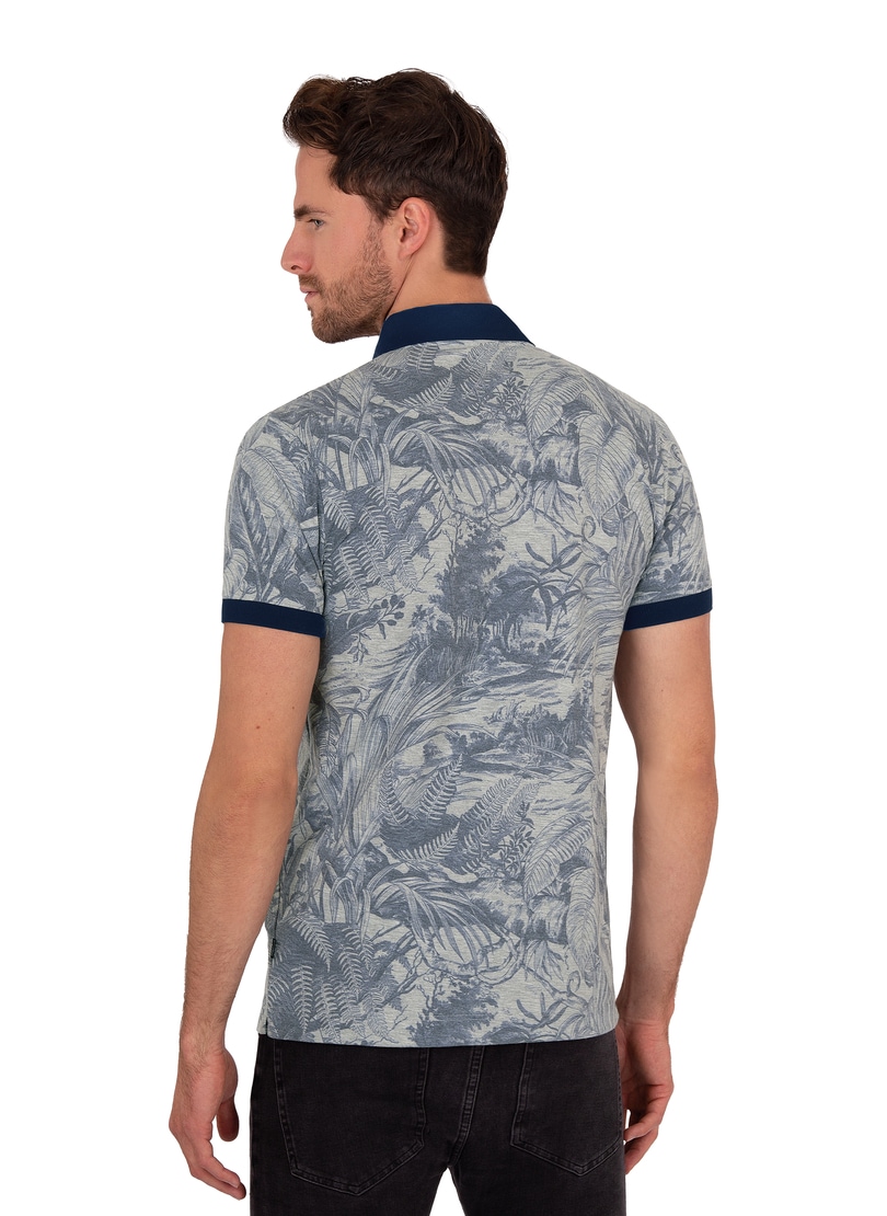 Trigema »TRIGEMA Poloshirt floralem bei schickem Muster« mit Poloshirt